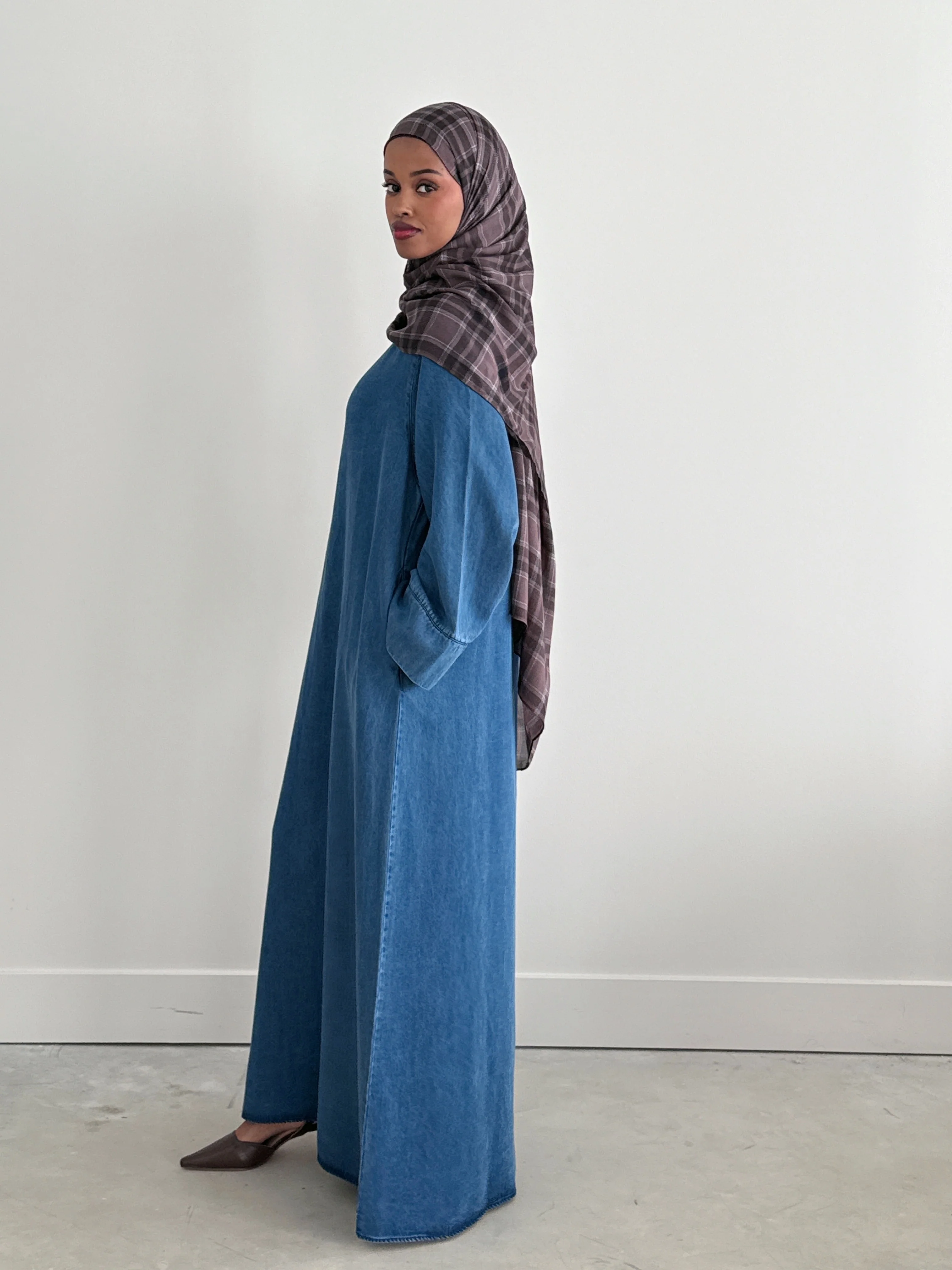 DENIM ABAYA LIGHT DENIM - Image 2