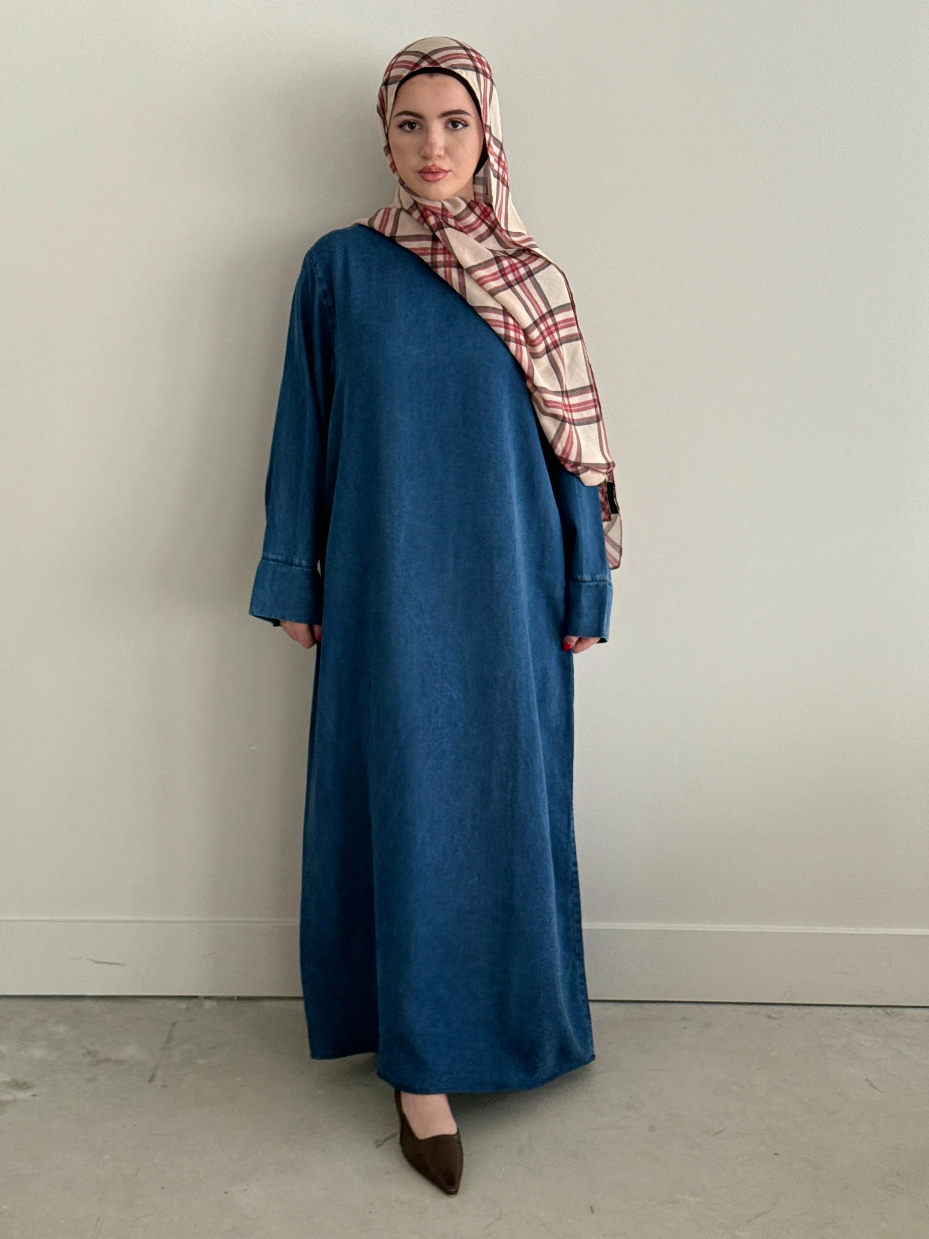 DENIM ABAYA LIGHT DENIM - Image 3
