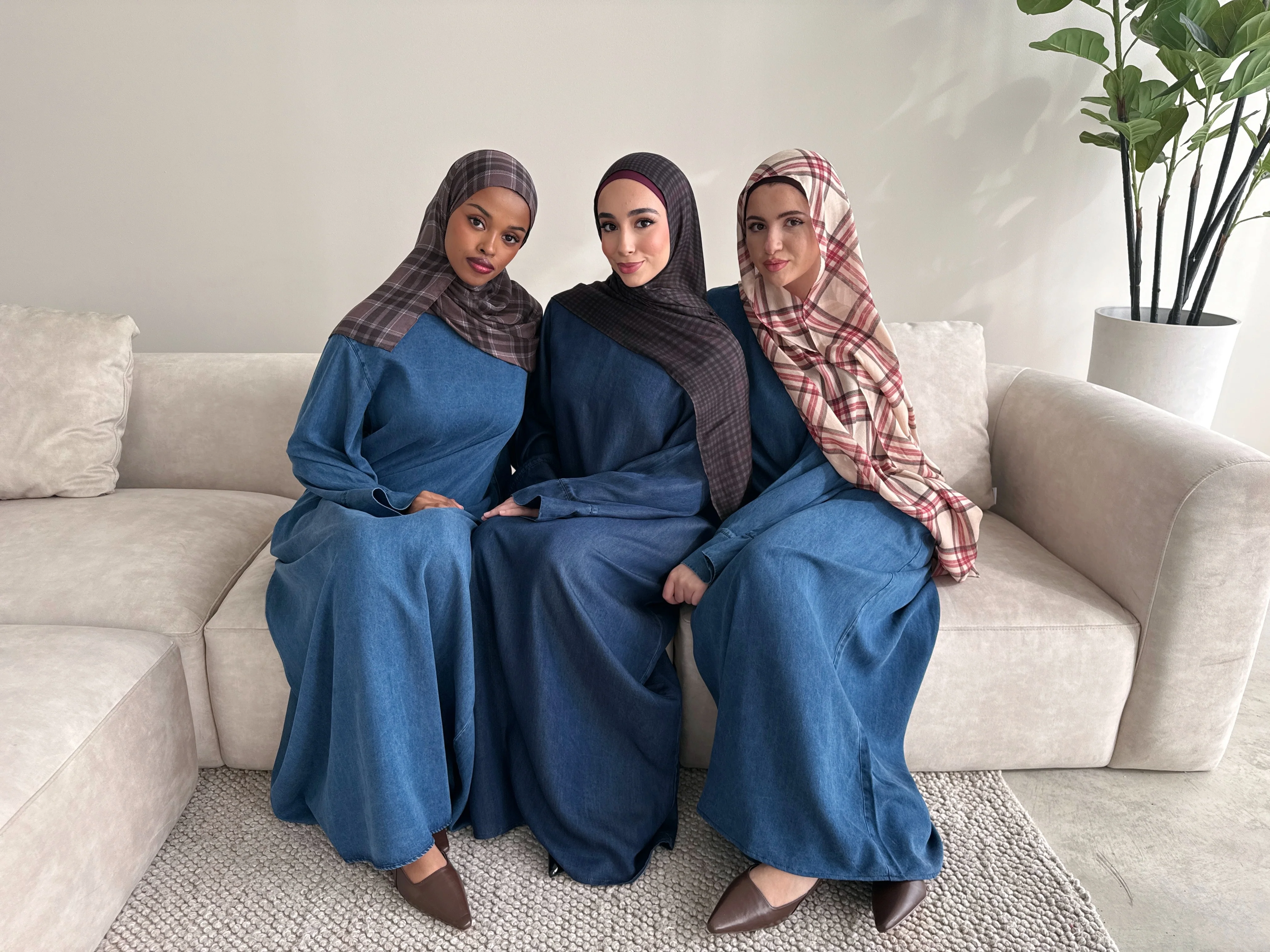 DENIM ABAYA LIGHT DENIM - Image 5