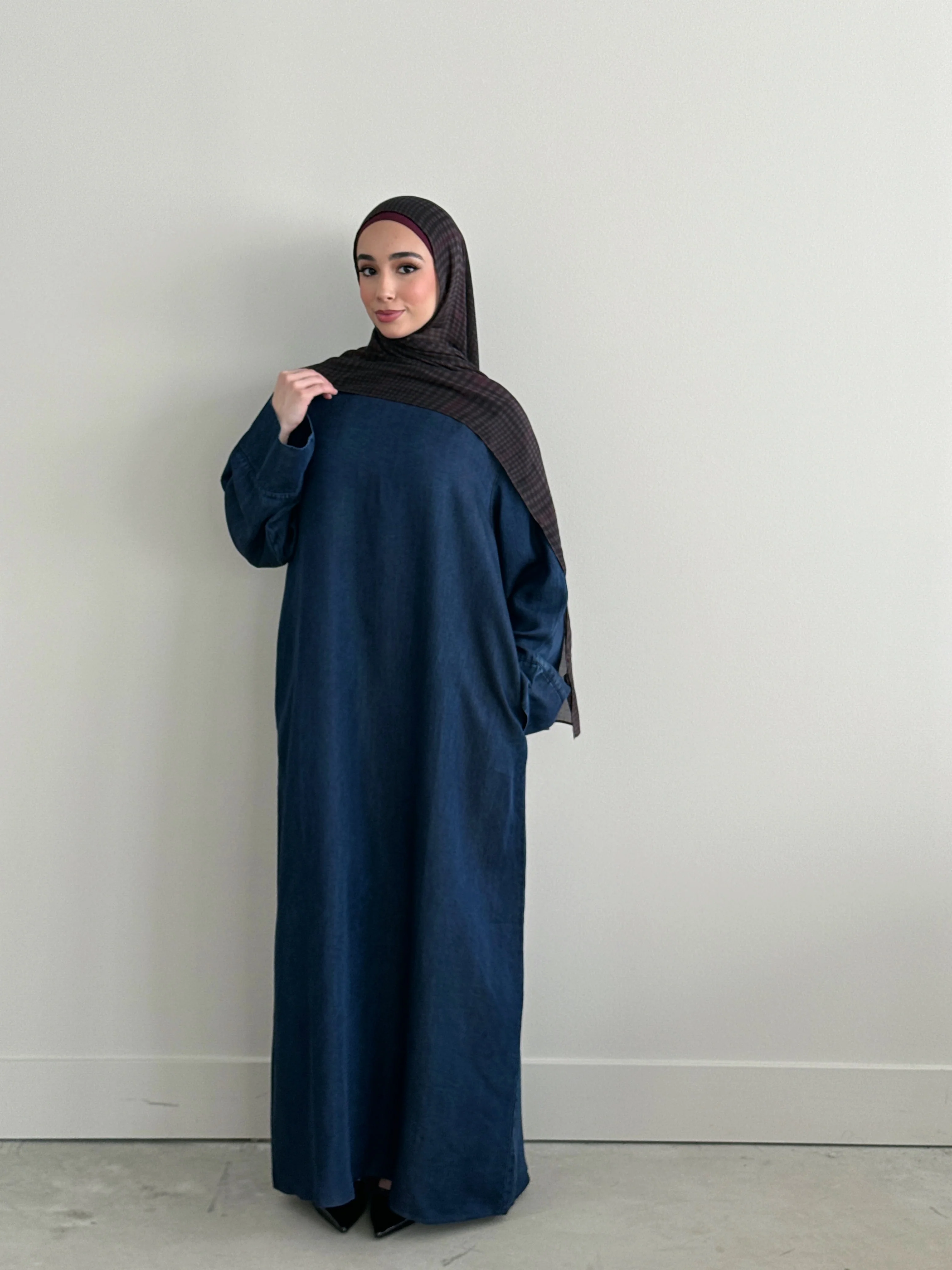 DENIM ABAYA DARK DENIM - Image 2