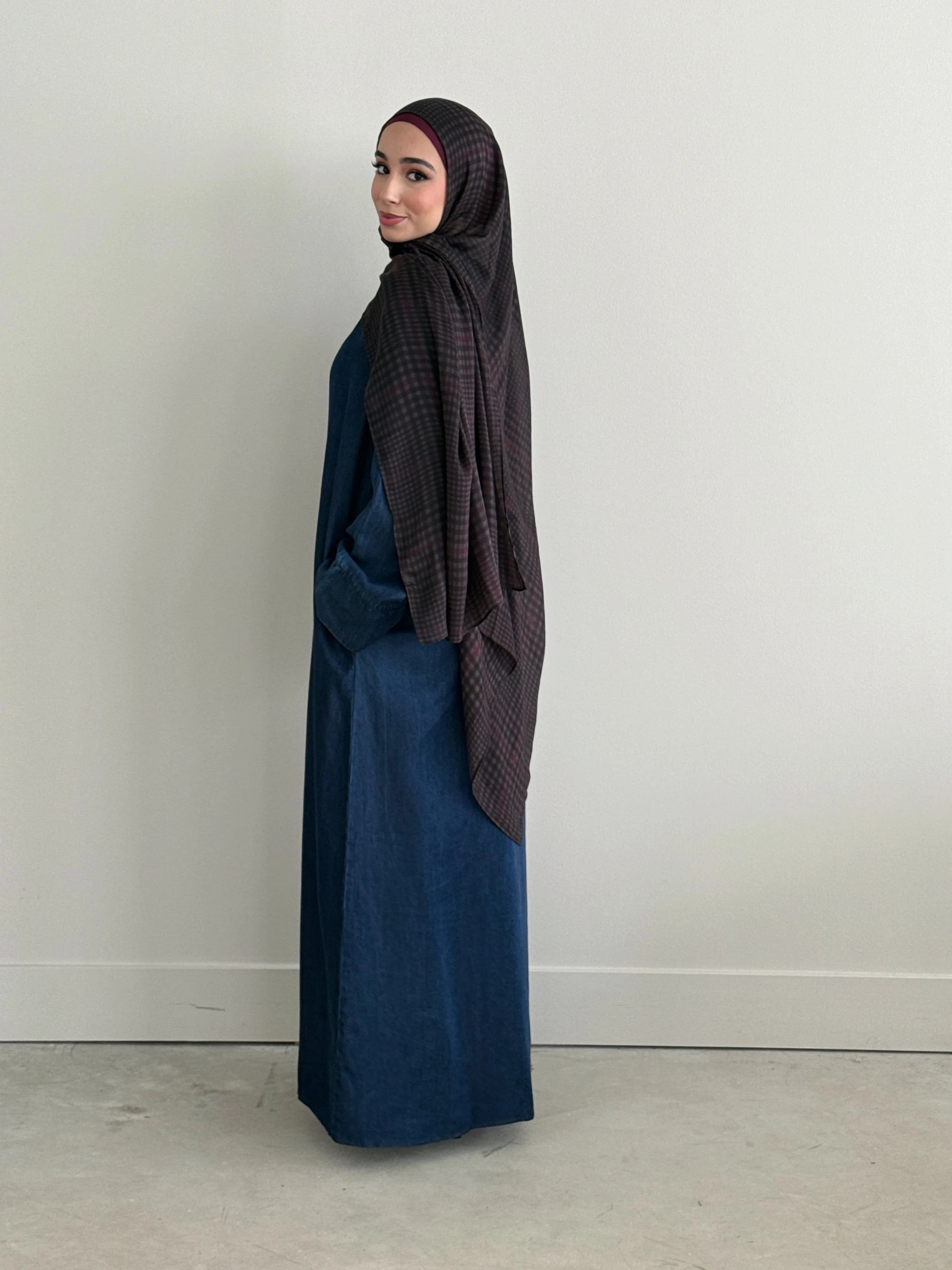 DENIM ABAYA DARK DENIM - Image 3