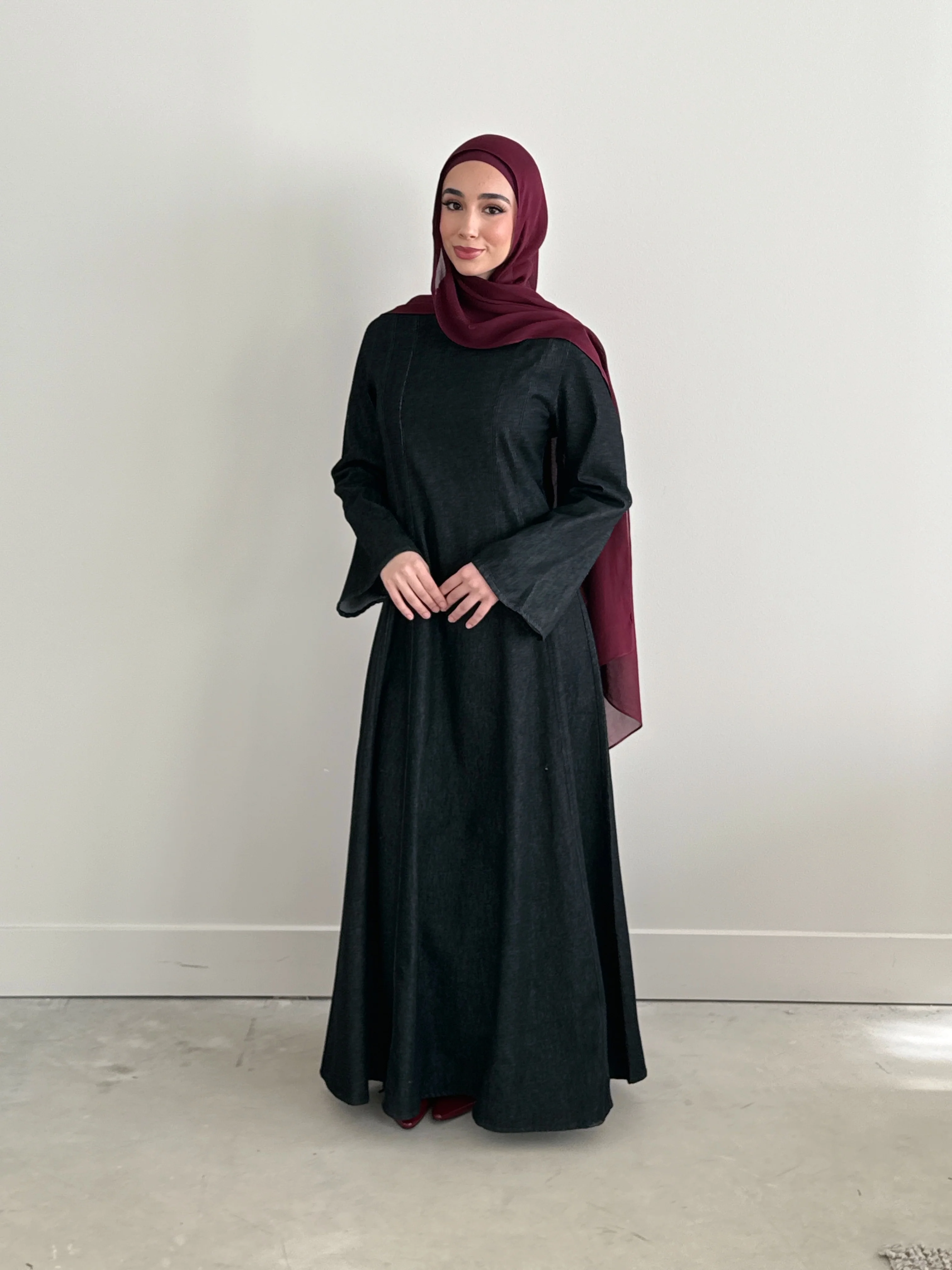 DENIM DRESS BLACK - Image 2