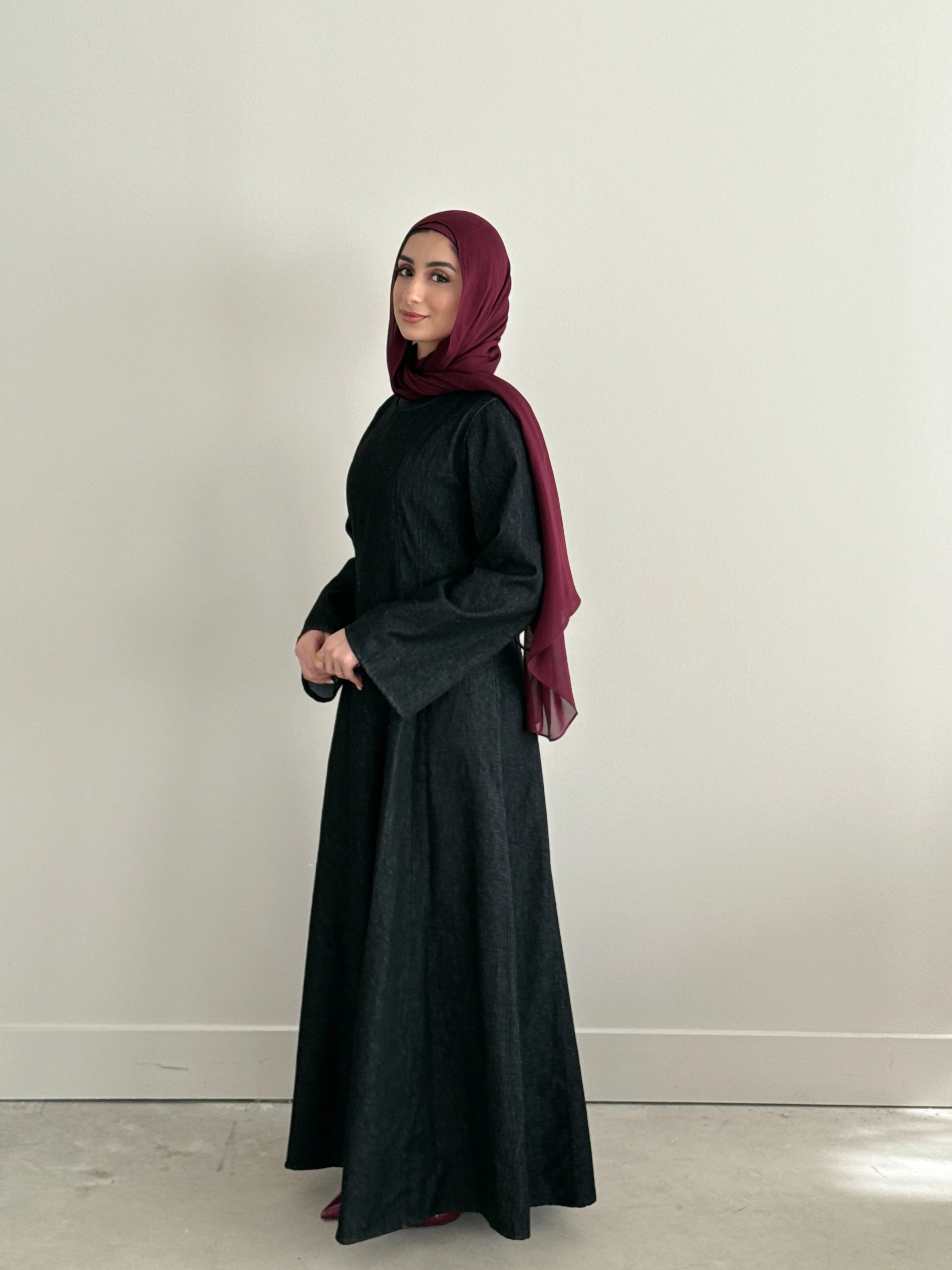 DENIM DRESS BLACK - Image 4