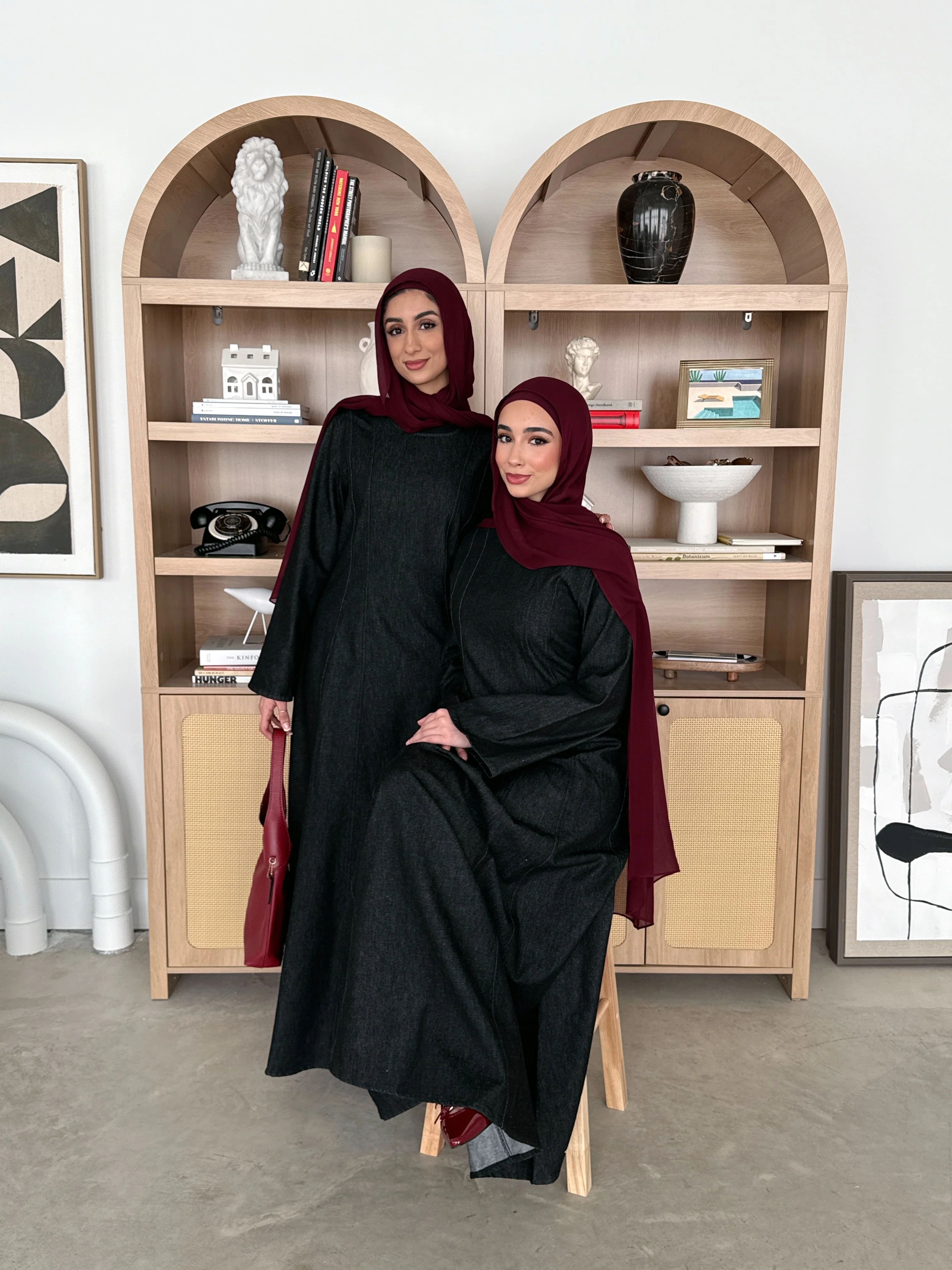 DENIM DRESS BLACK - Image 5