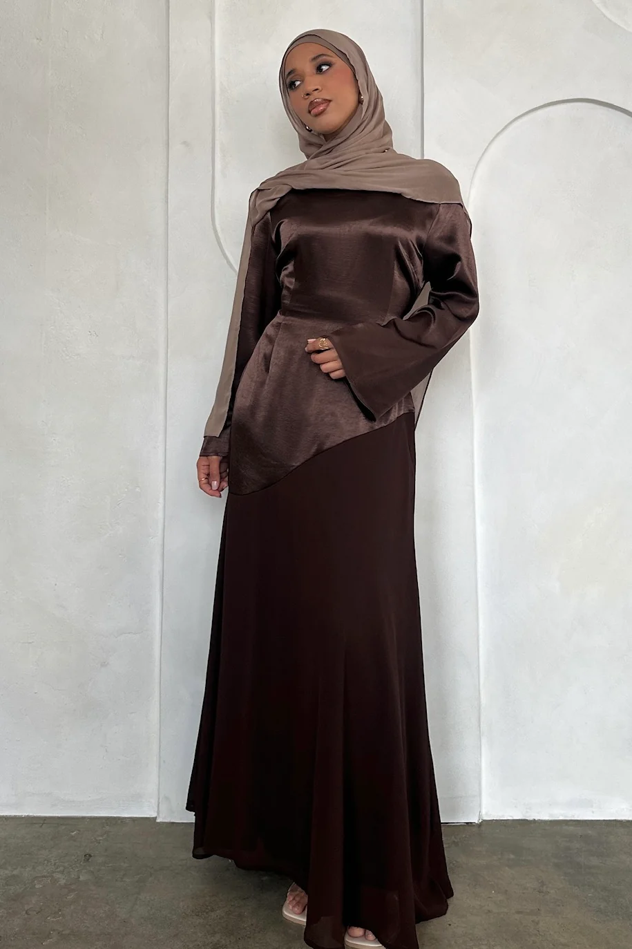 FARAH DRESS CHOCOLATE - Image 3