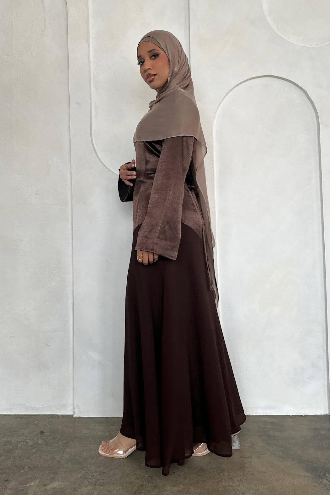 FARAH DRESS CHOCOLATE - Image 5