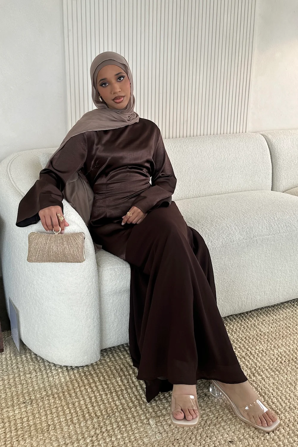 FARAH DRESS CHOCOLATE - Image 6