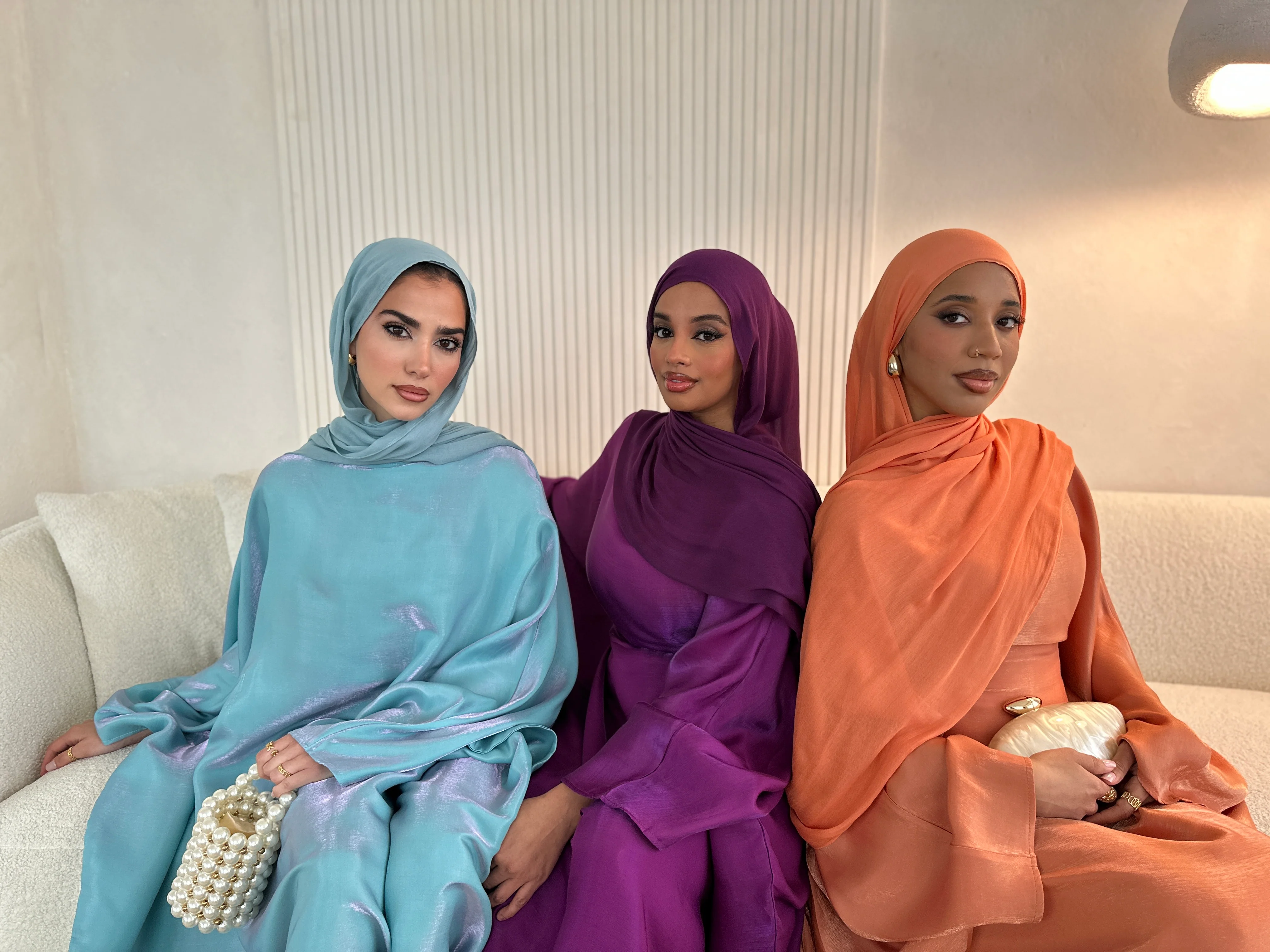 HANEEN BATWING ABAYA PURPLE - Image 5