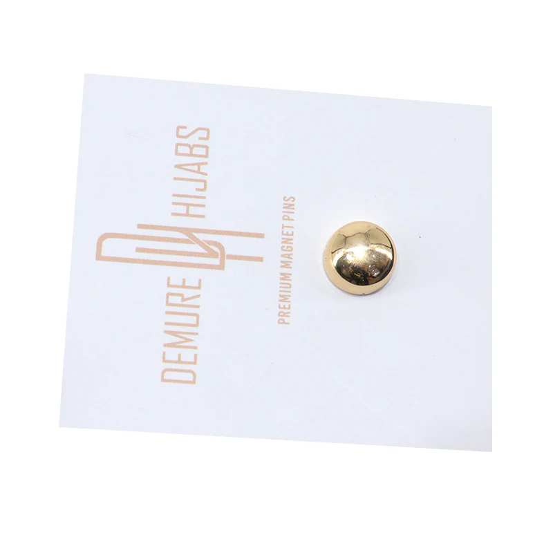 HIJAB MAGNET PINS GOLD METALLIC FINISH 1 SET - Image 3