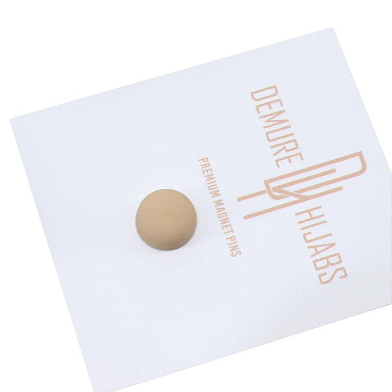 HIJAB MAGNET PINS NUDE MATTE FINISH 1 SET - Image 3