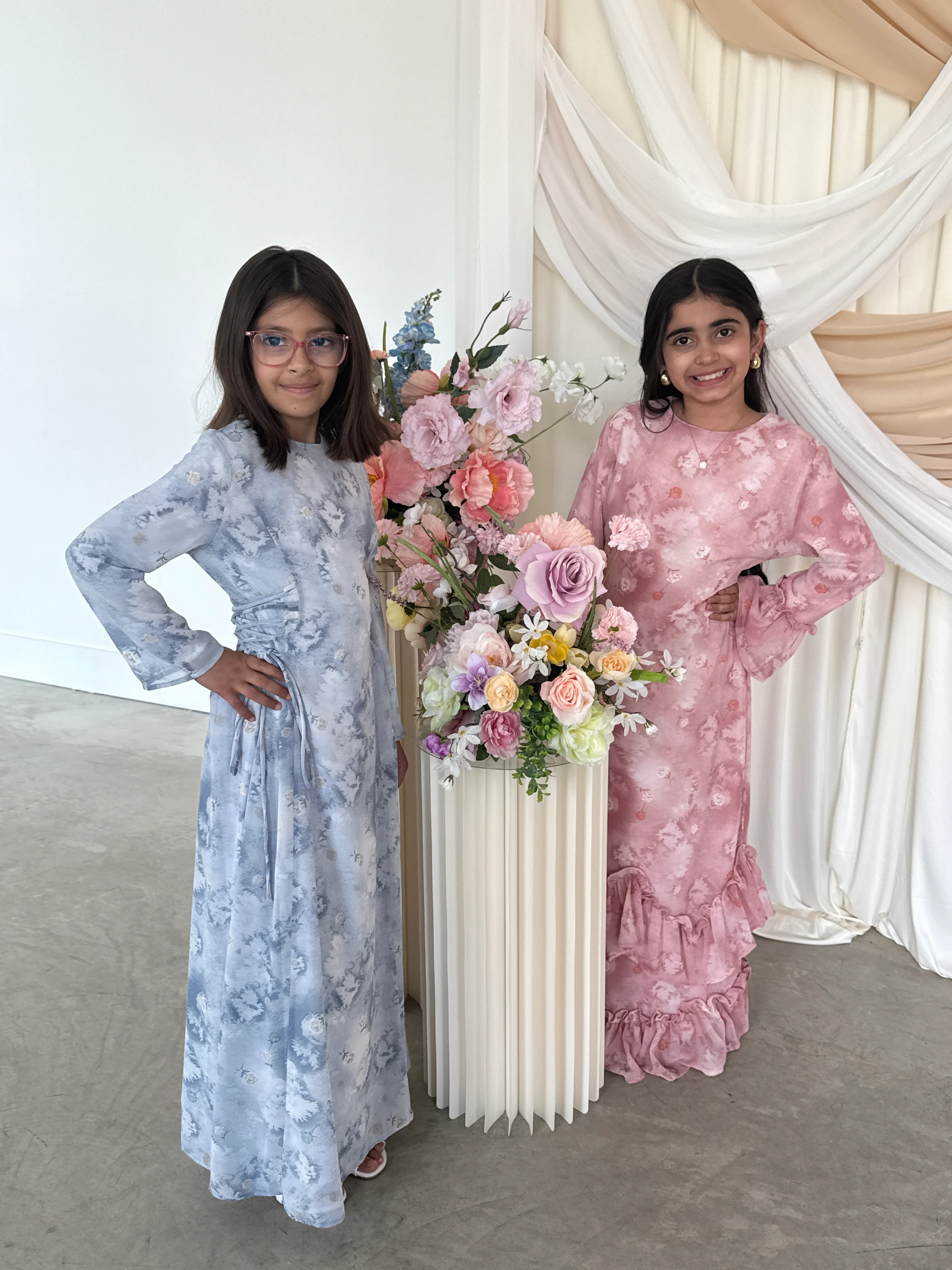 INAYA CHIFFON DRESS BLUE YOUTH - Image 3