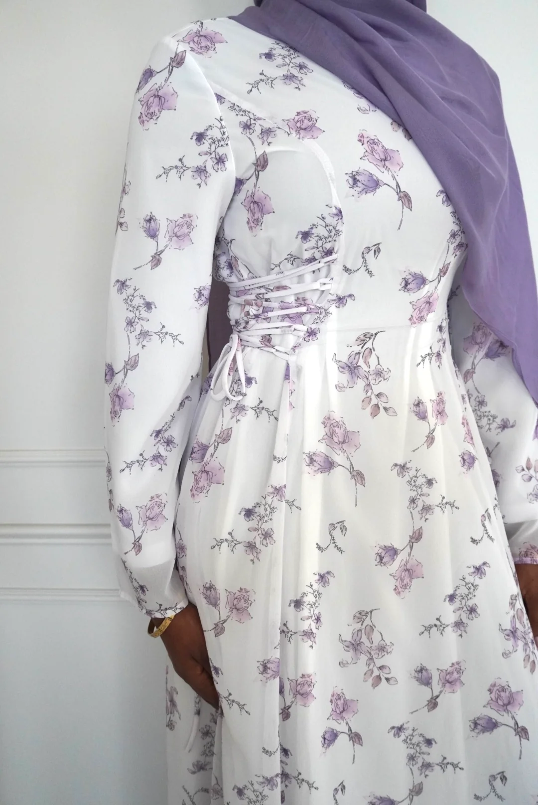 INAYA CHIFFON DRESS PURPLE - Image 5