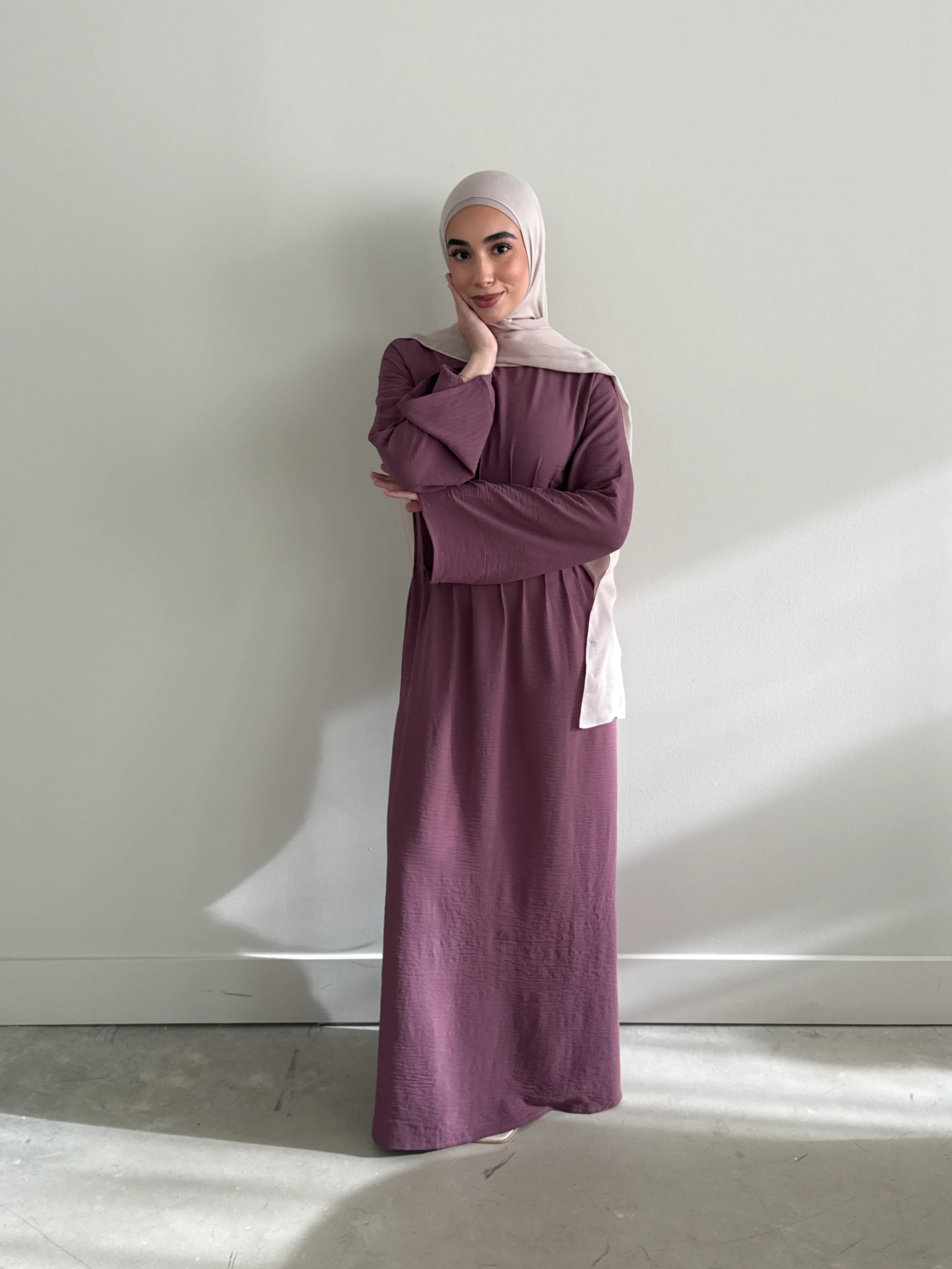 LAYAL DRESS LIGHT PLUM - Image 2