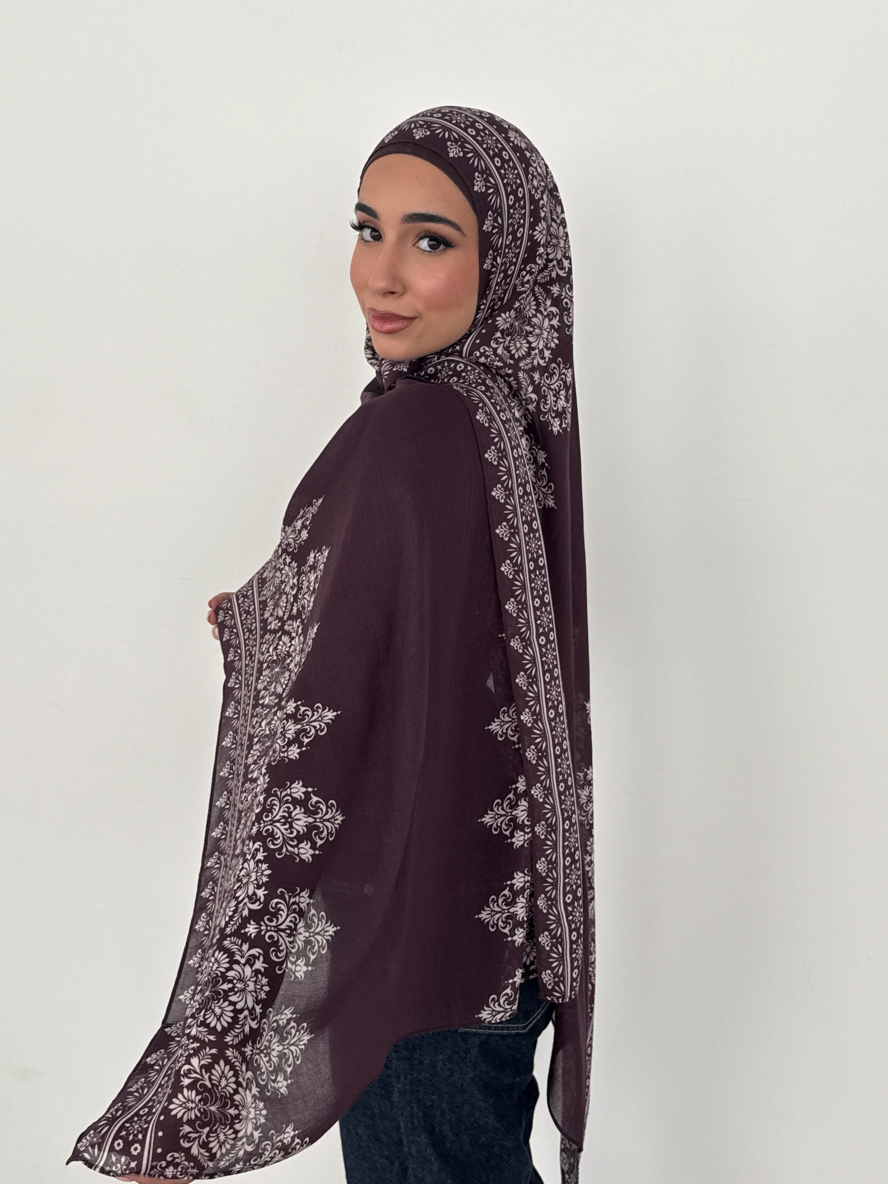 MODAL MIDNIGHT LACE DEEP BURGUNDY - Image 2