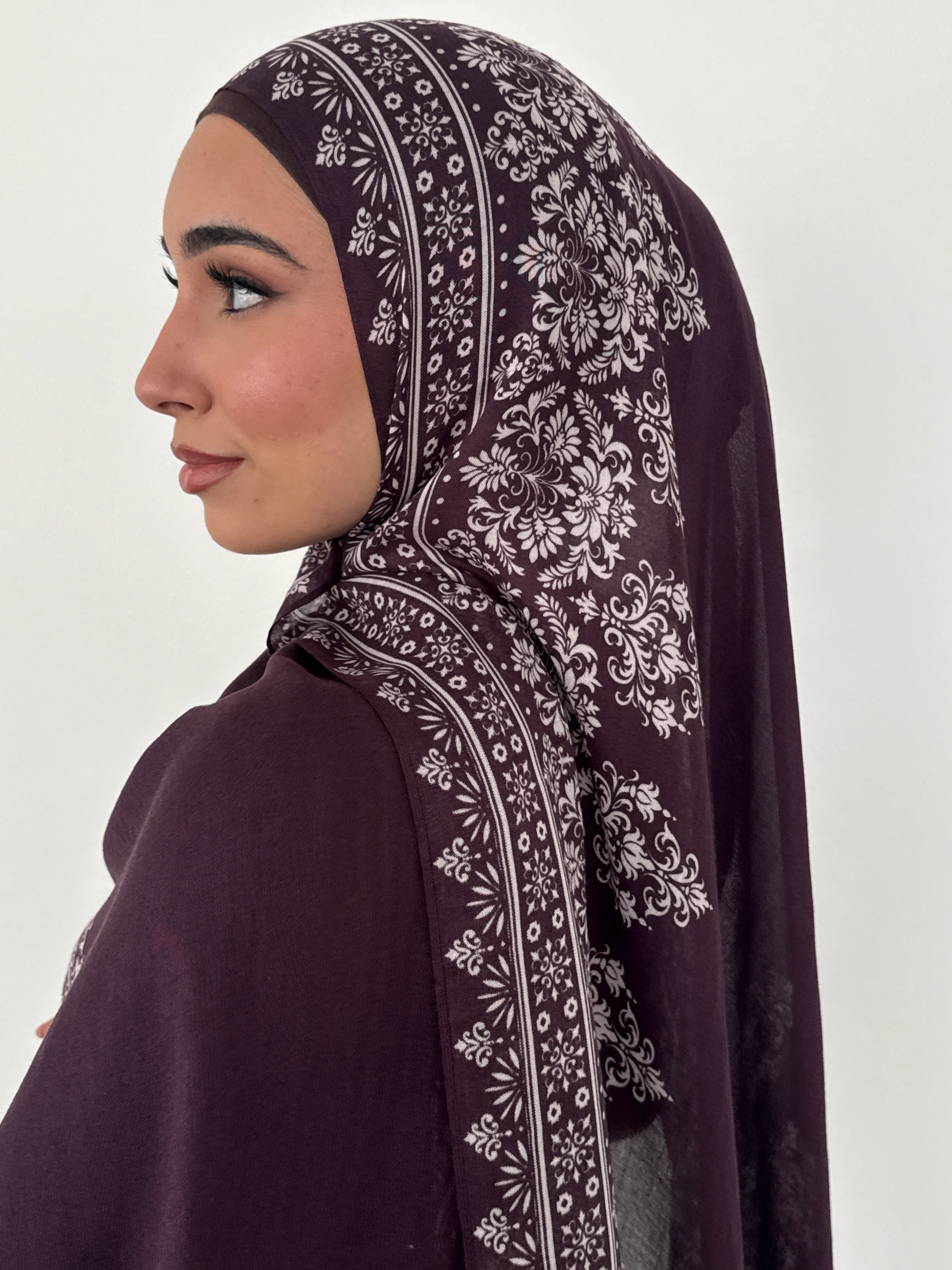 MODAL MIDNIGHT LACE DEEP BURGUNDY - Image 3