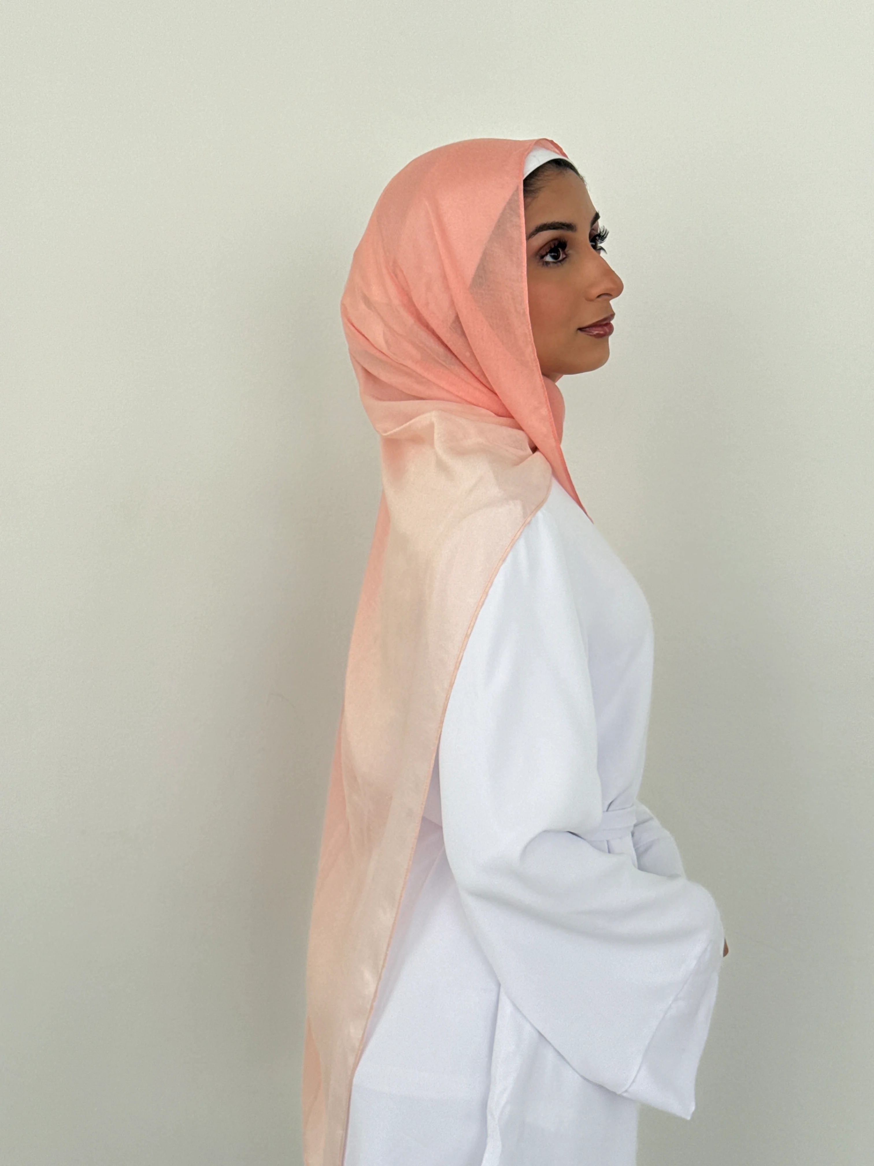 MODAL OMBRÉ HIJAB CORAL - Image 3