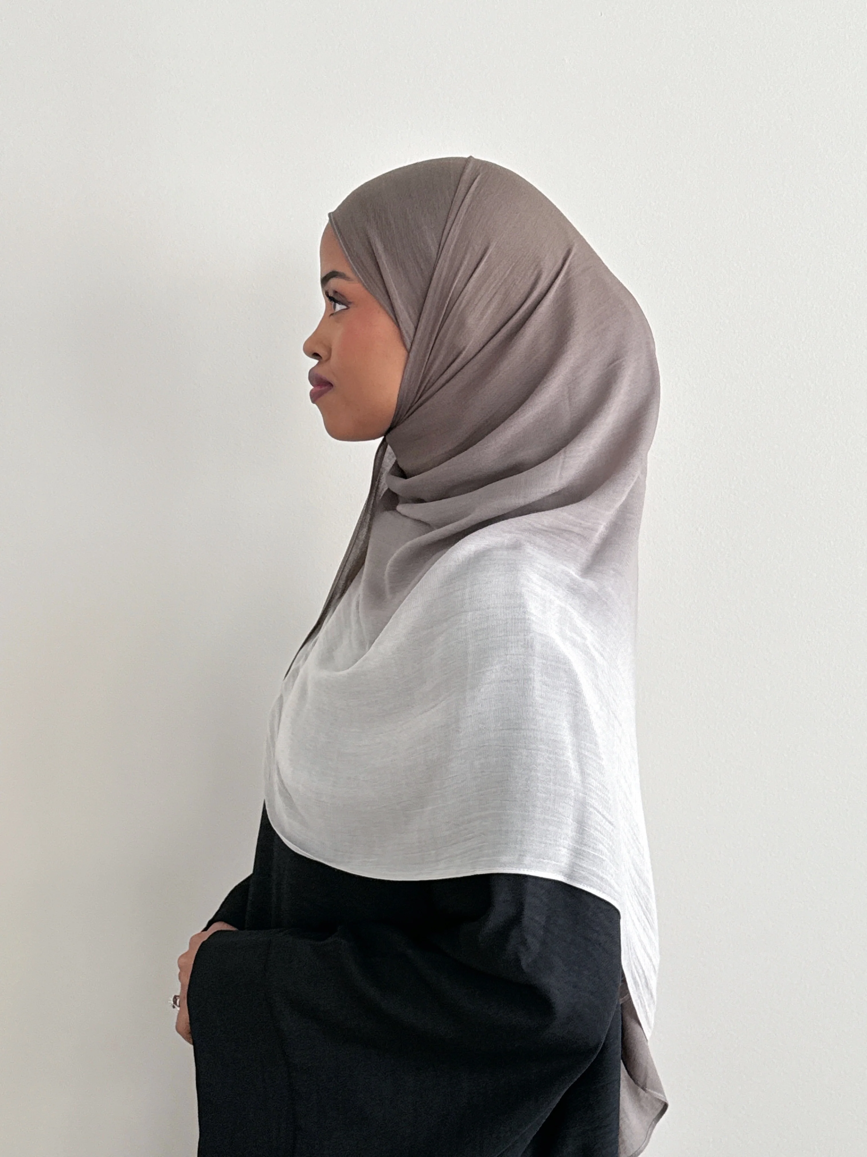 MODAL OMBRÉ HIJAB BLACK - Image 3