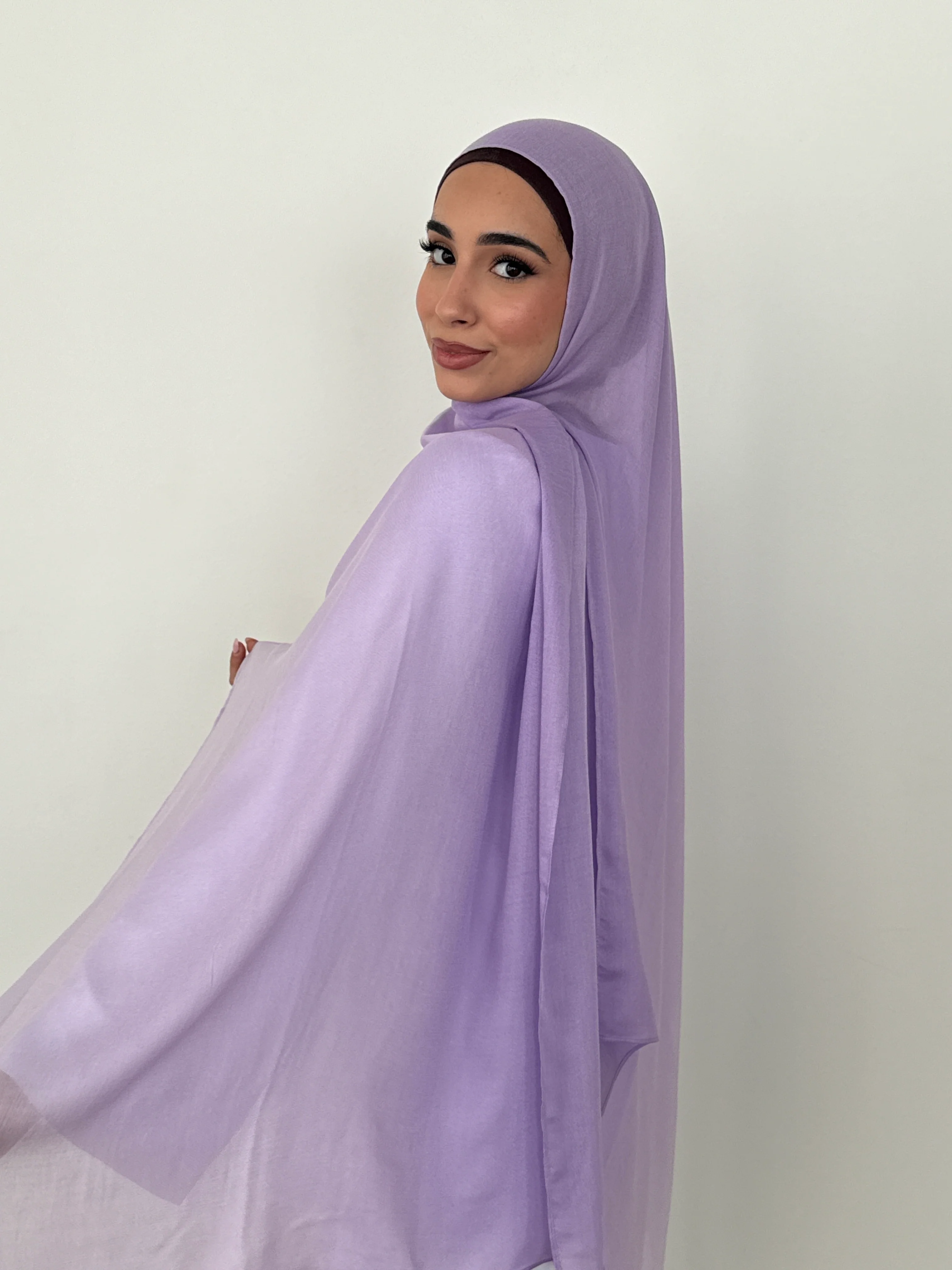 MODAL OMBRÉ HIJAB LAVENDAR - Image 2