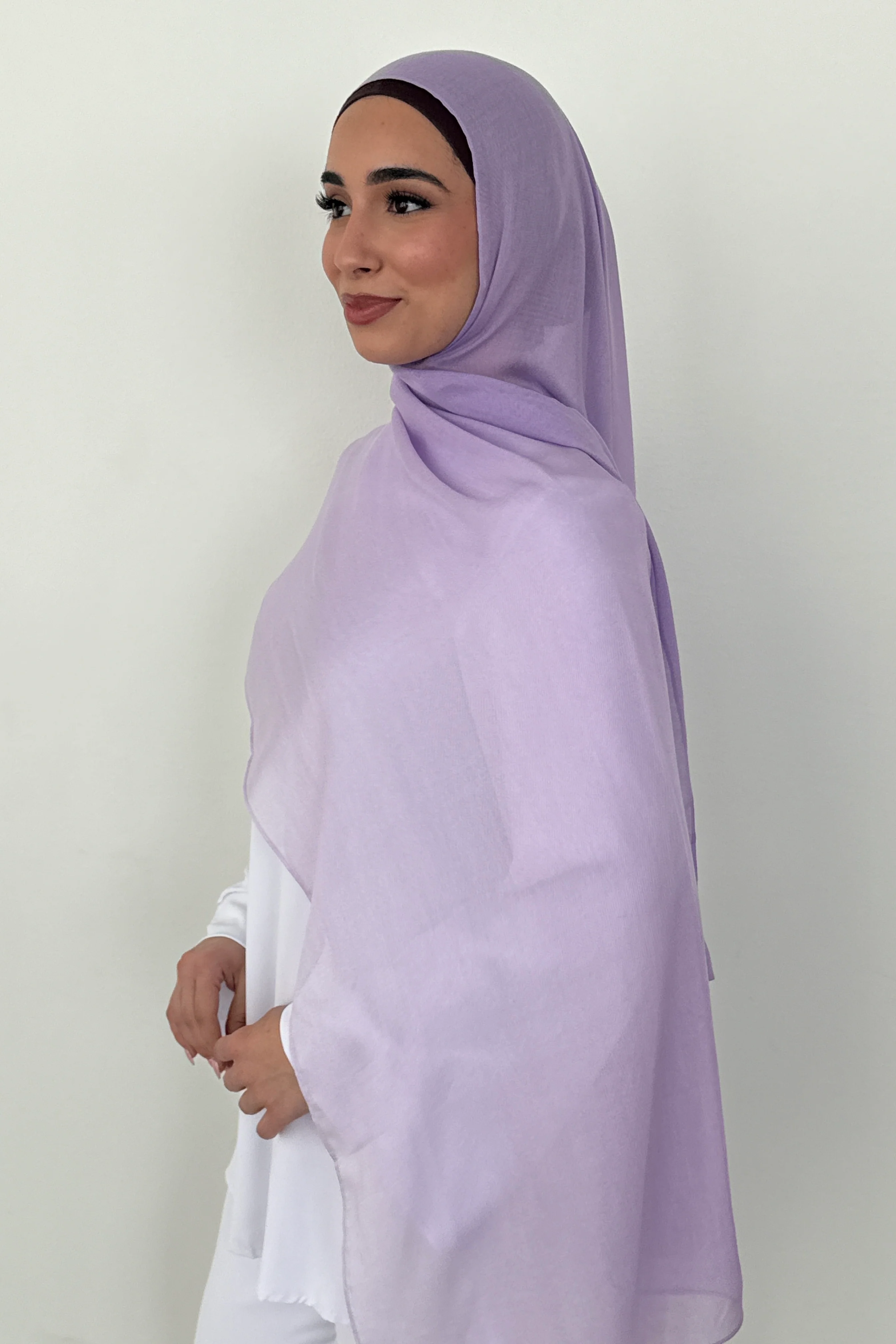 MODAL OMBRÉ HIJAB LAVENDAR - Image 3