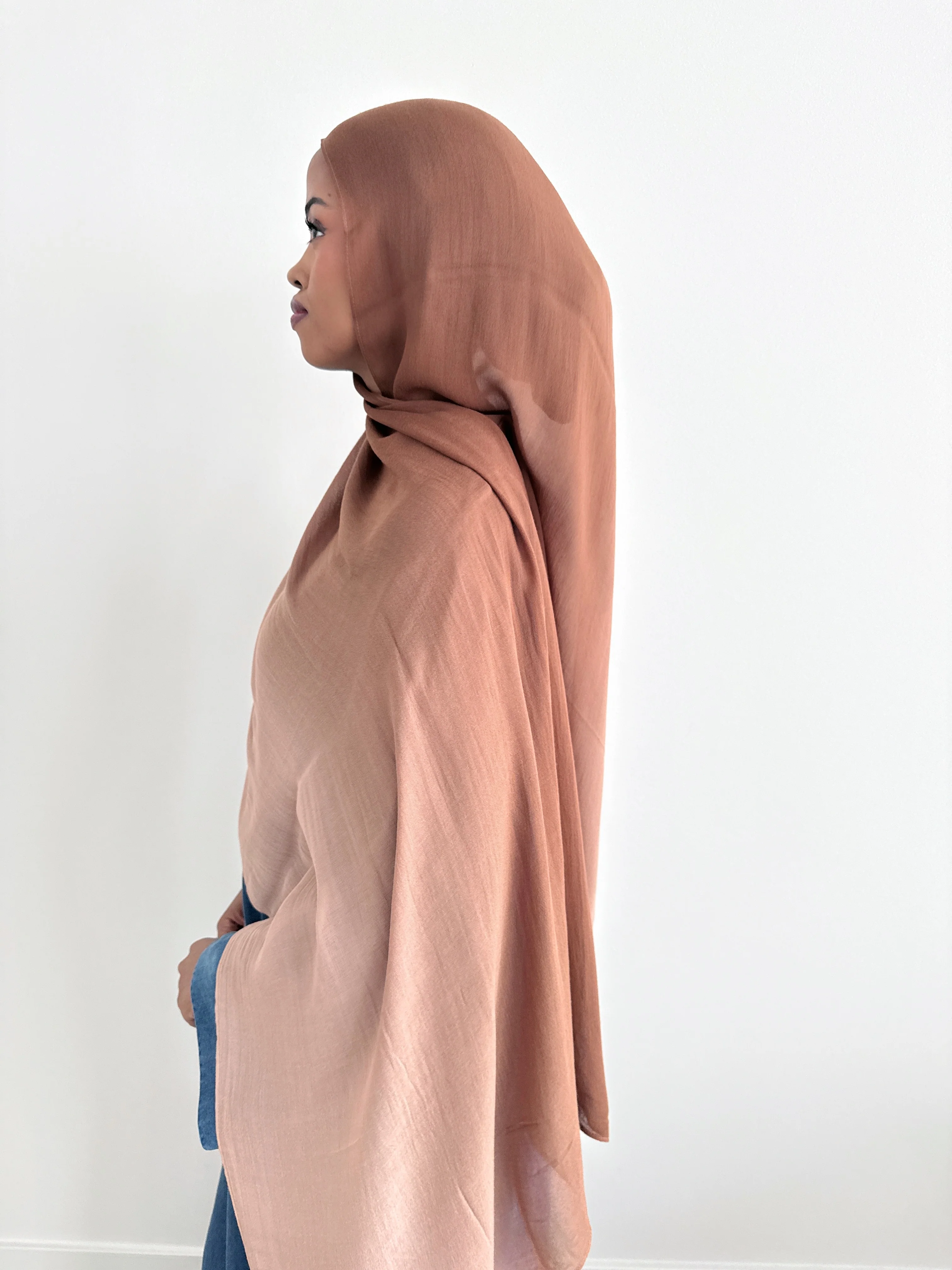 MODAL OMBRÉ HIJAB CAMEL - Image 2
