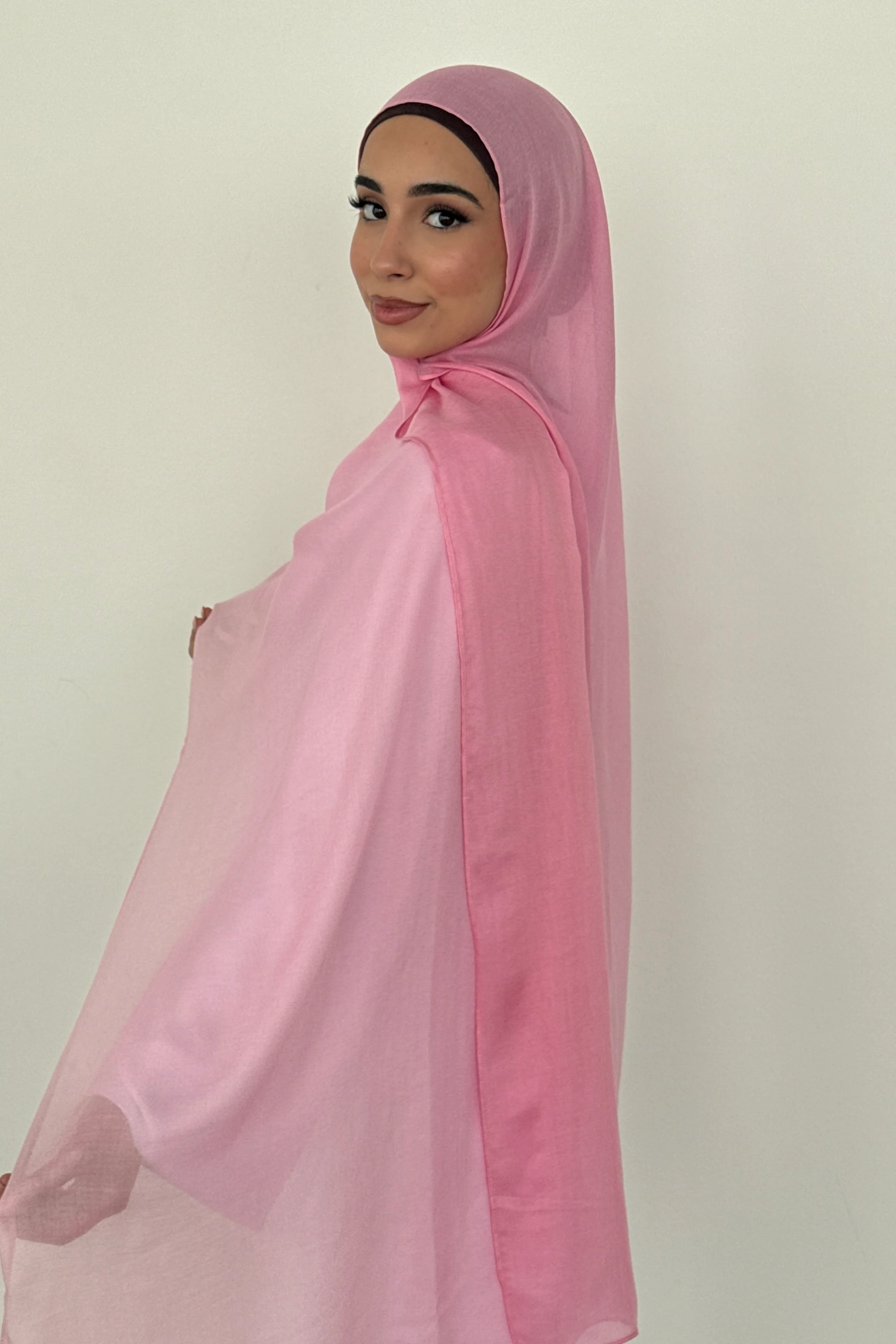 MODAL OMBRÉ HIJAB PINK