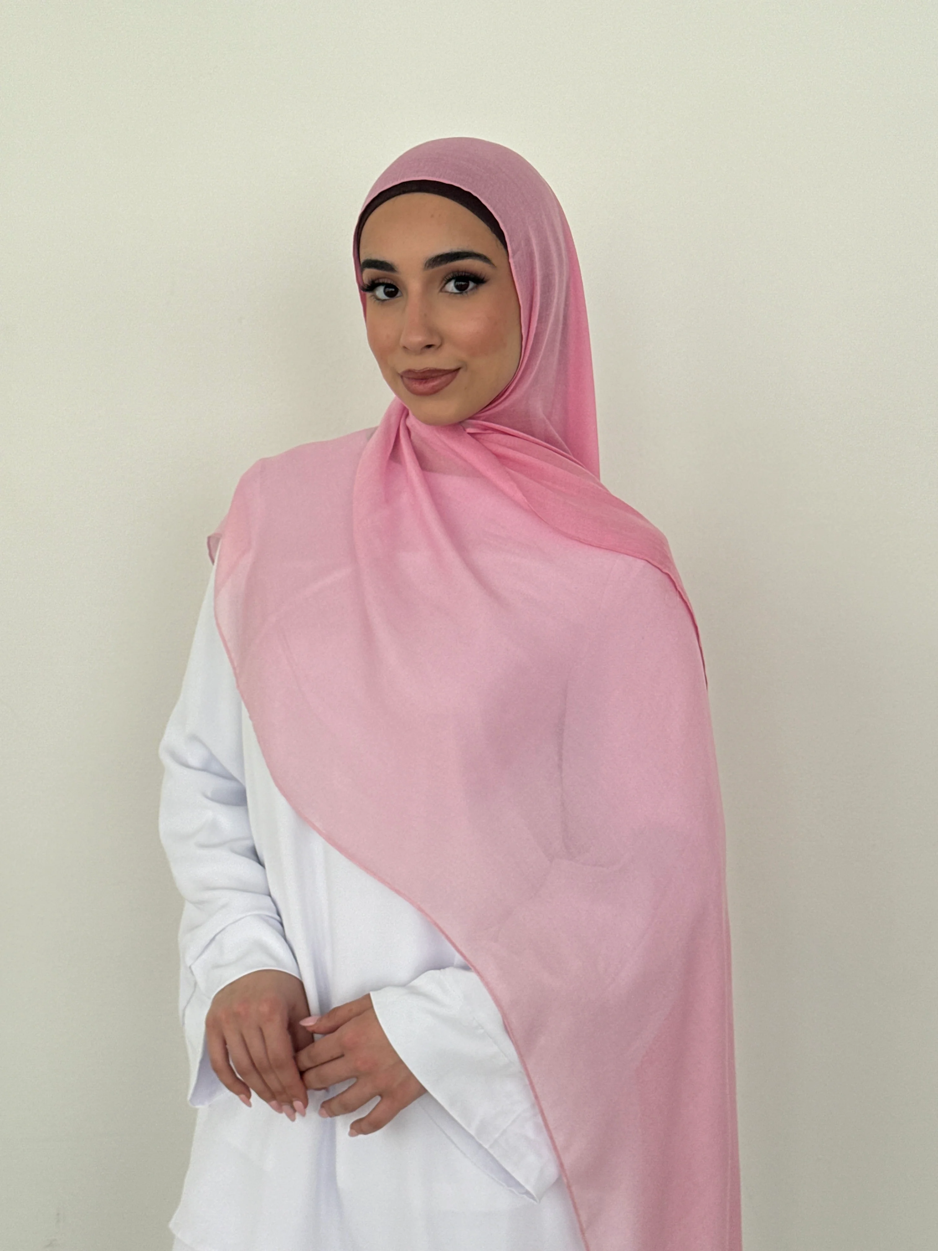 MODAL OMBRÉ HIJAB PINK - Image 2