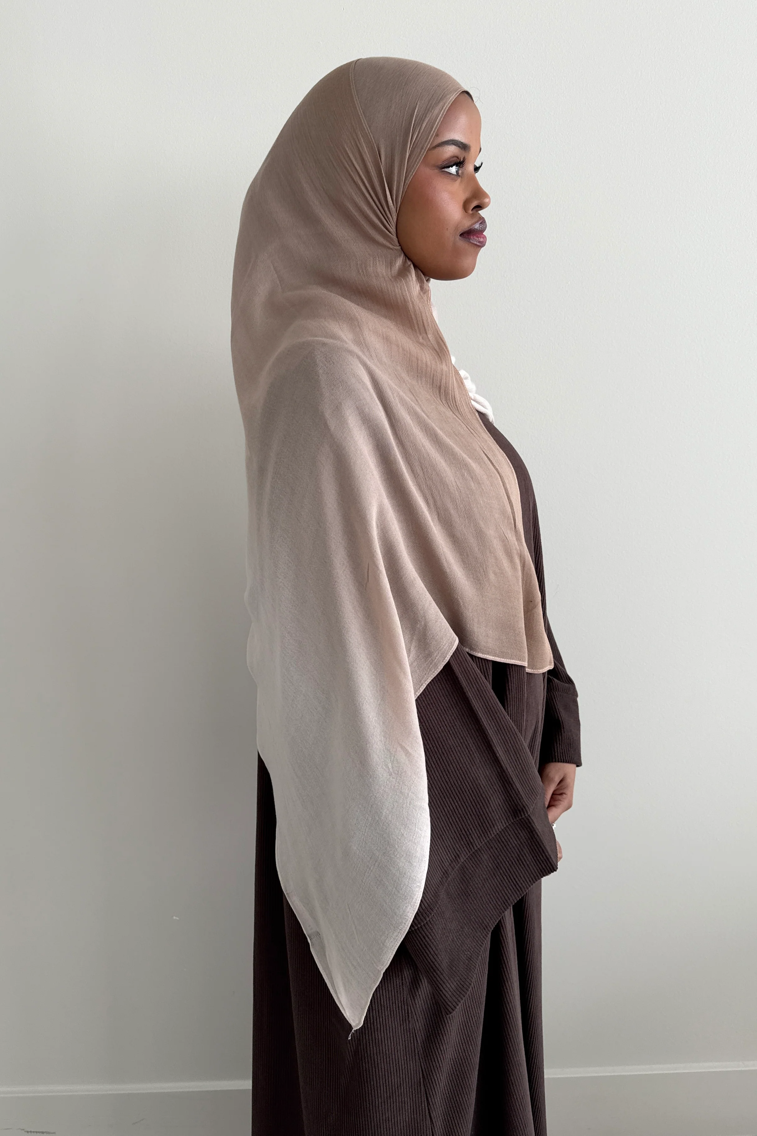 MODAL OMBRÉ HIJAB SAND