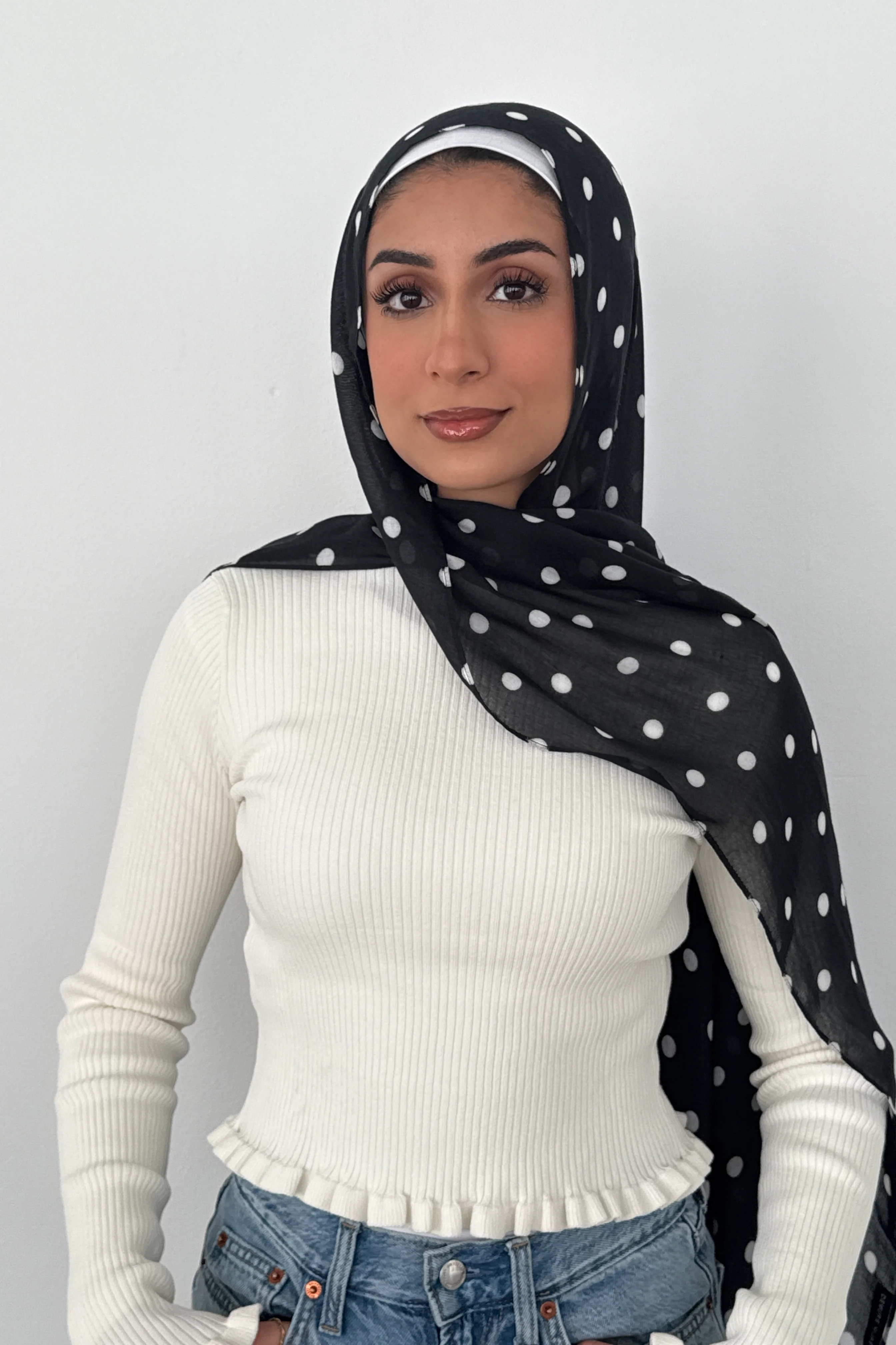 MODAL POLKA DOT BLACK