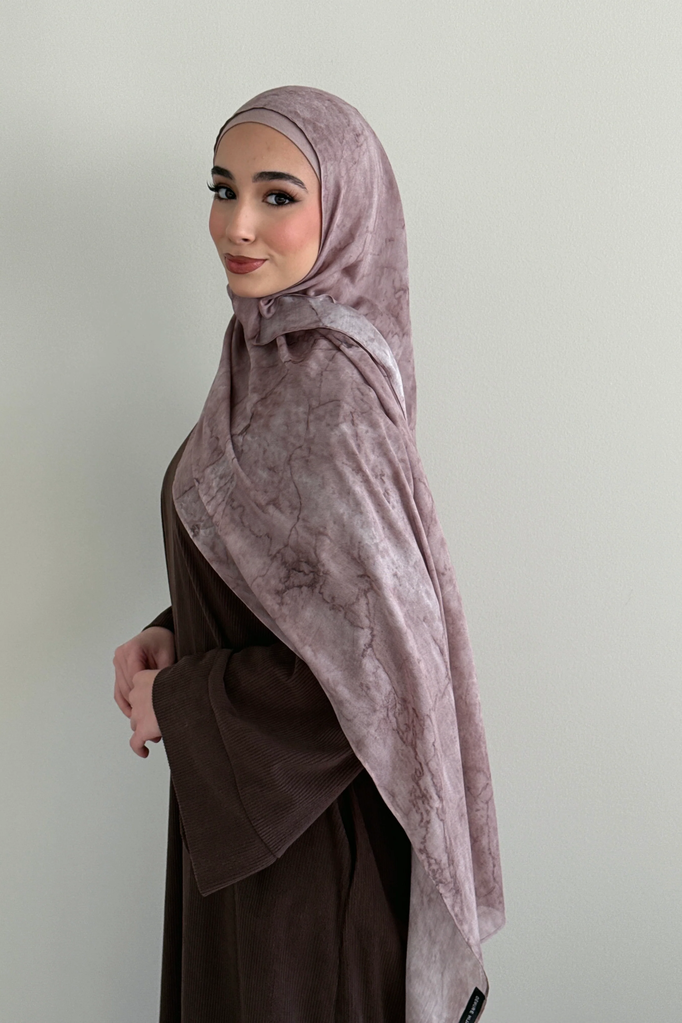MODAL PRINT HIJAB DESERT MARBLE