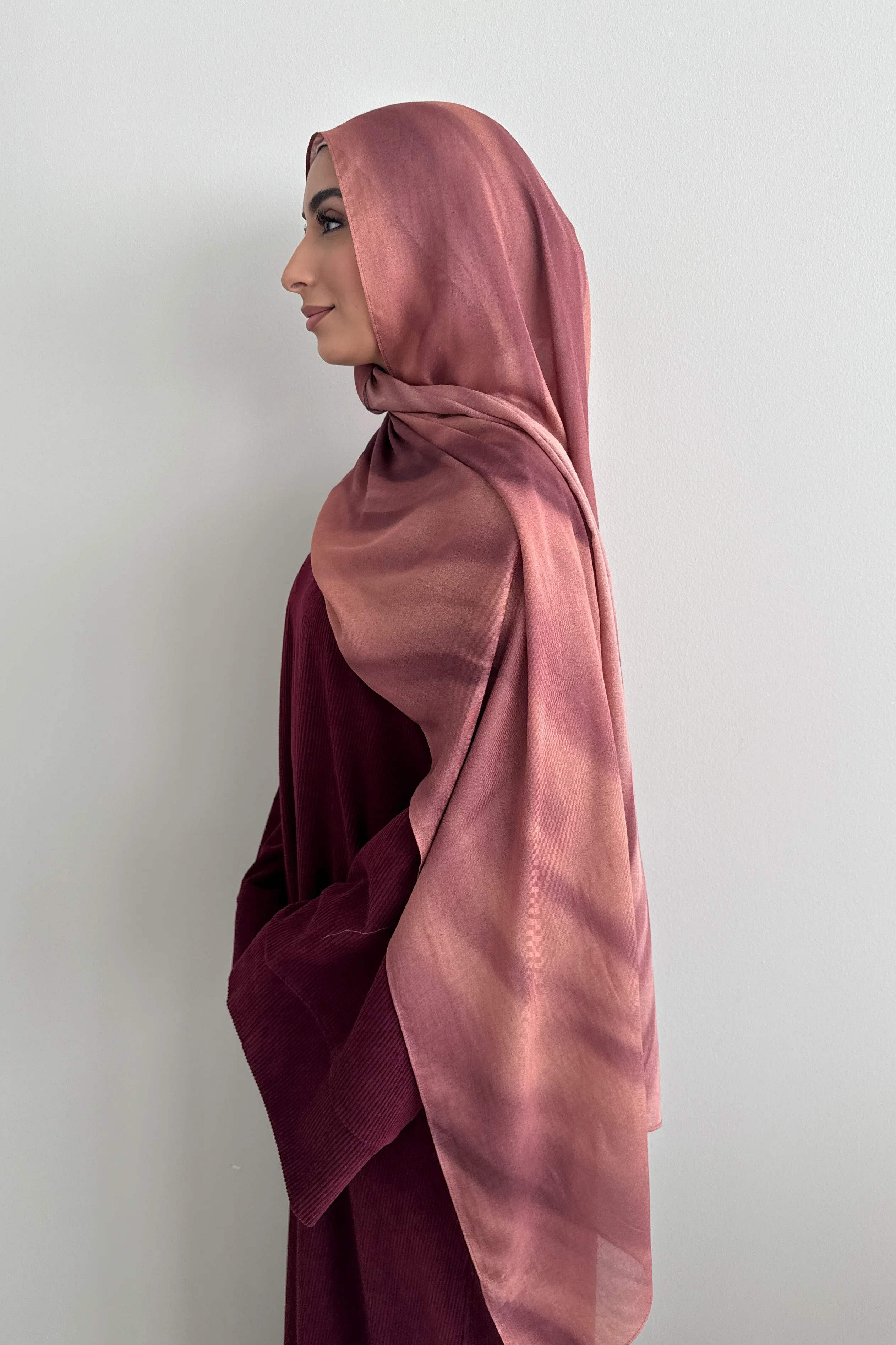 MODAL PRINT HIJAB RUST MIRAGE