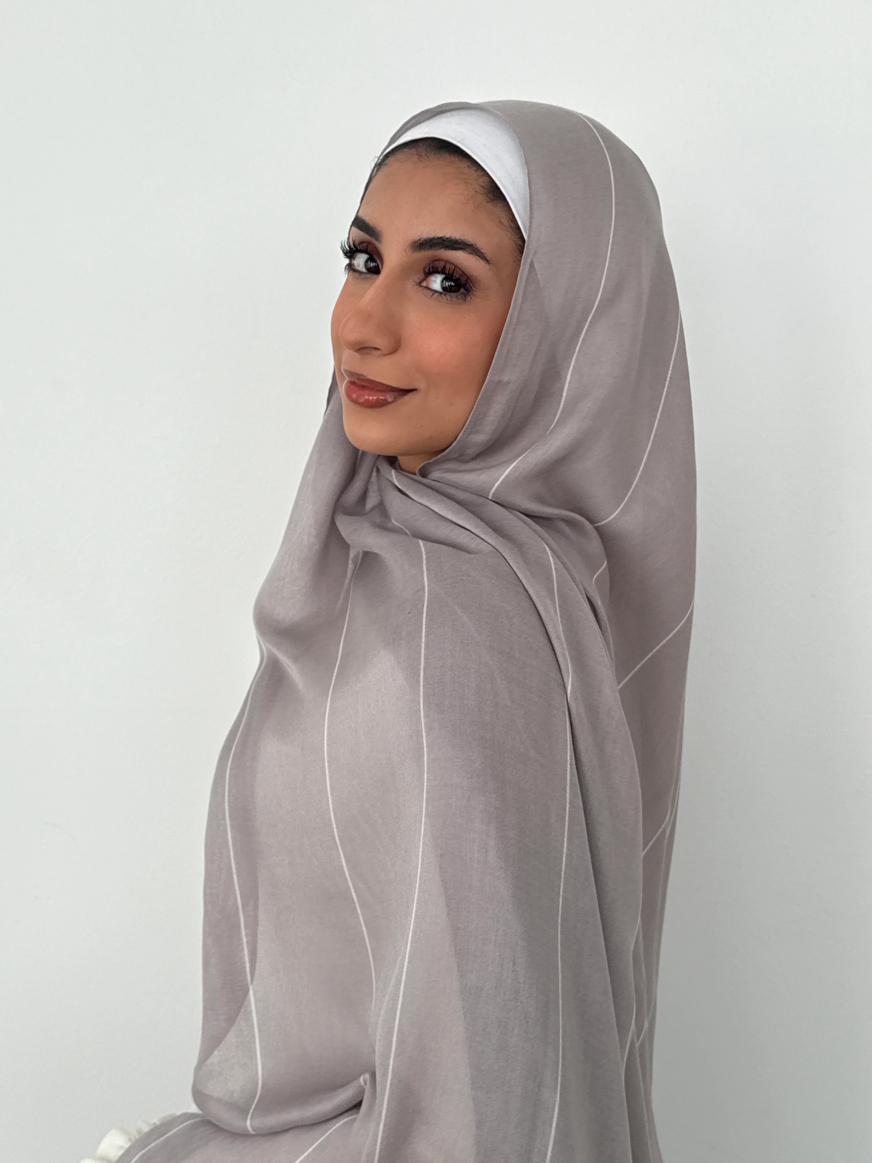 MODAL STRIPE SAND GRAY - Image 3