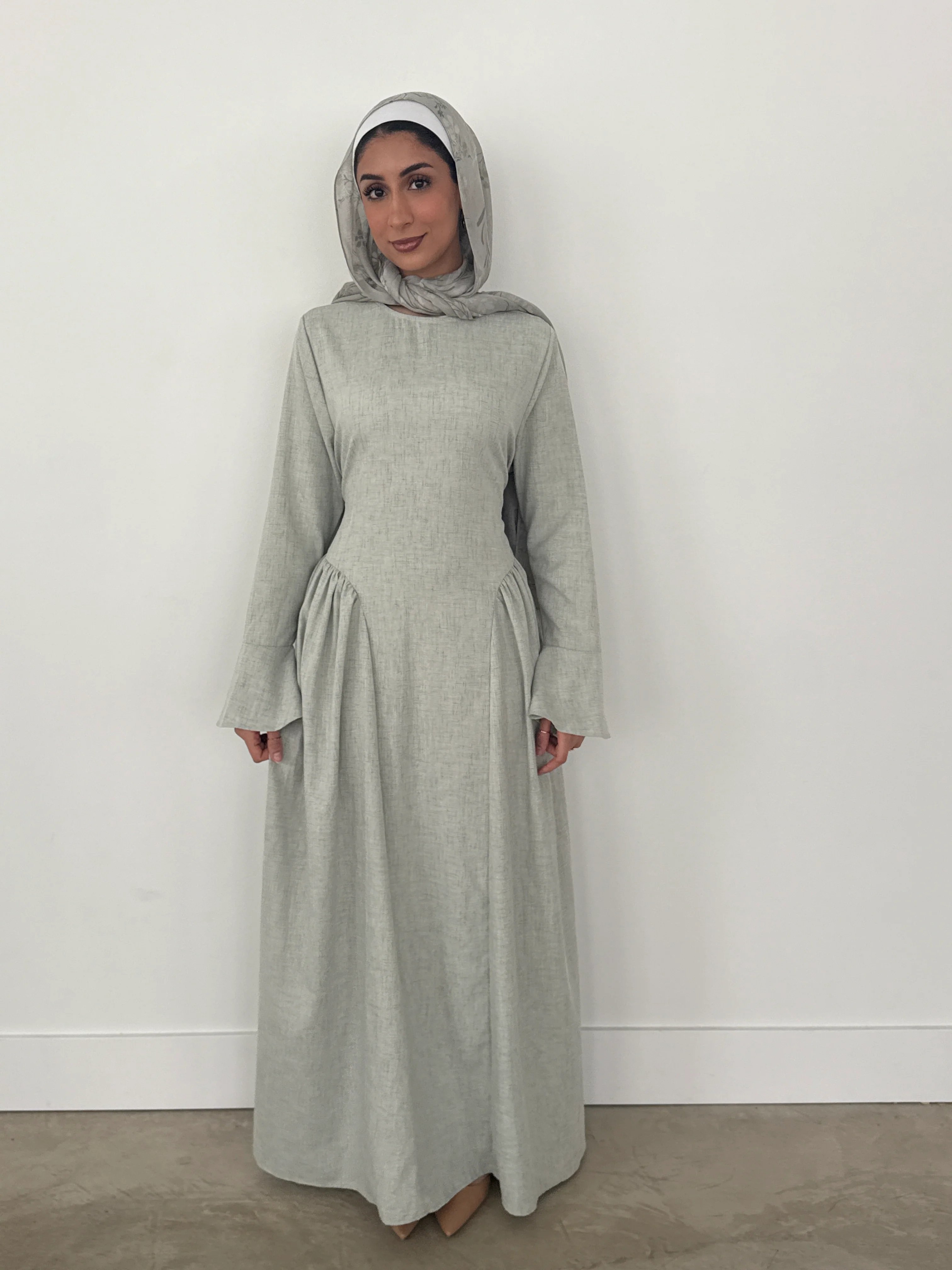 RUQUYA DRESS SAGE - Image 4