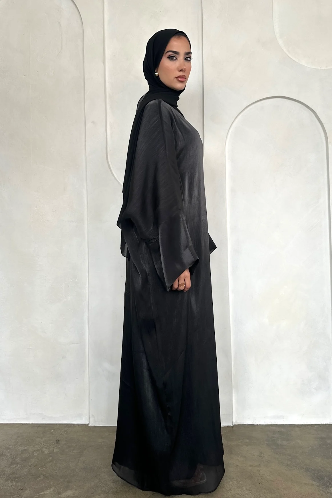 SORAYA BATWING ABAYA BLACK - Image 6