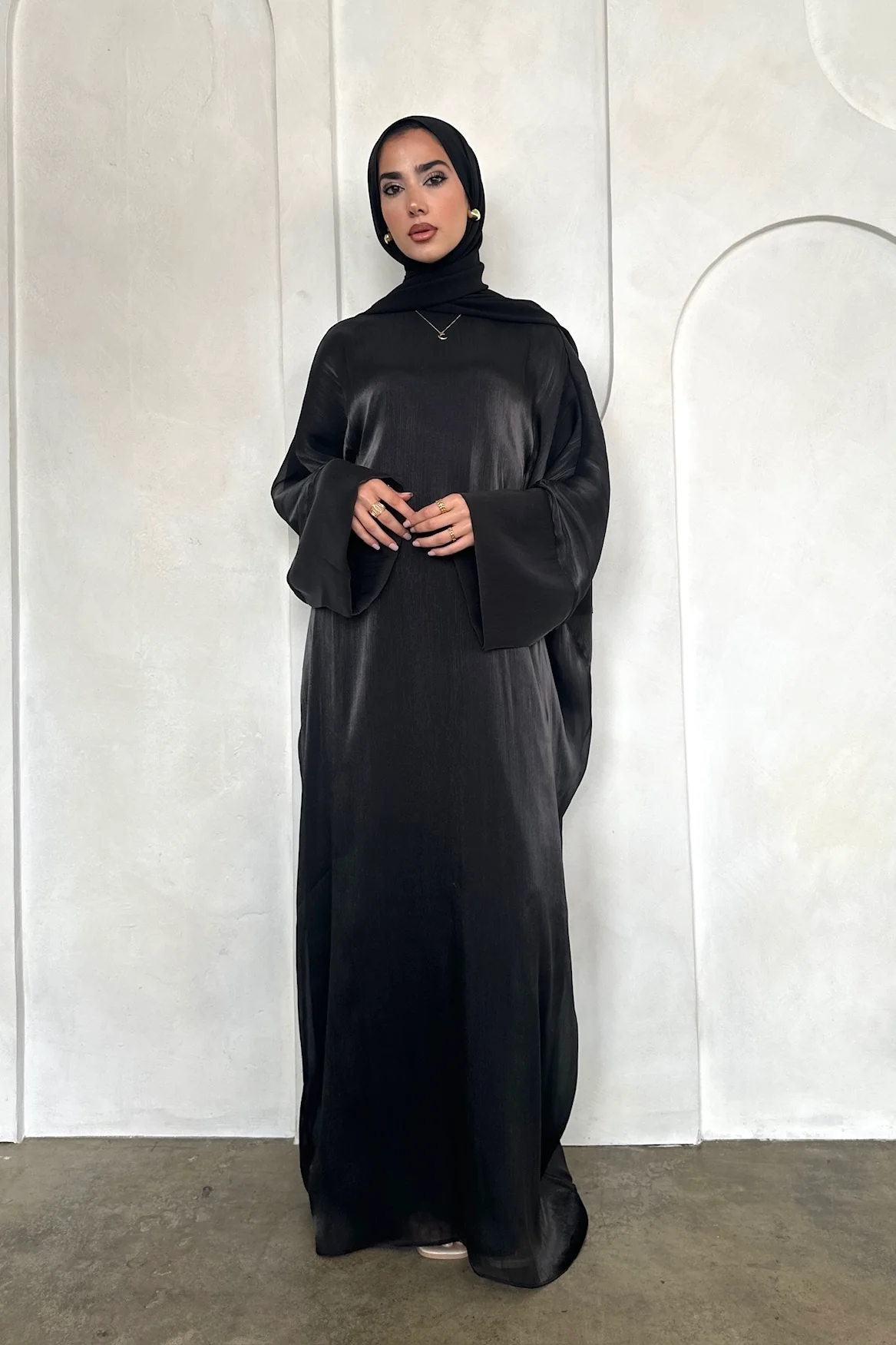 SORAYA BATWING ABAYA BLACK - Image 7