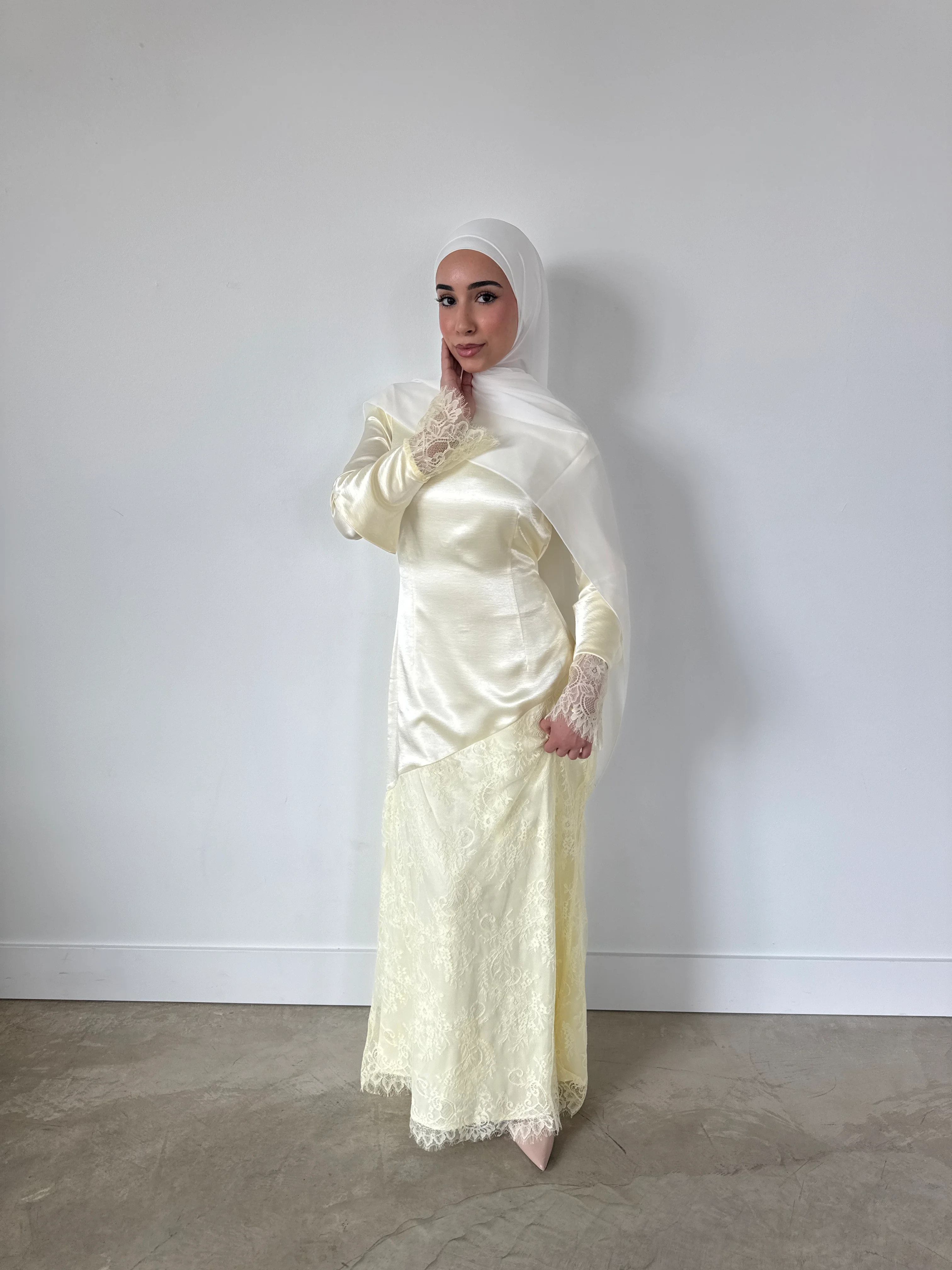 TALIA DRESS PALE YELLOW - Image 2