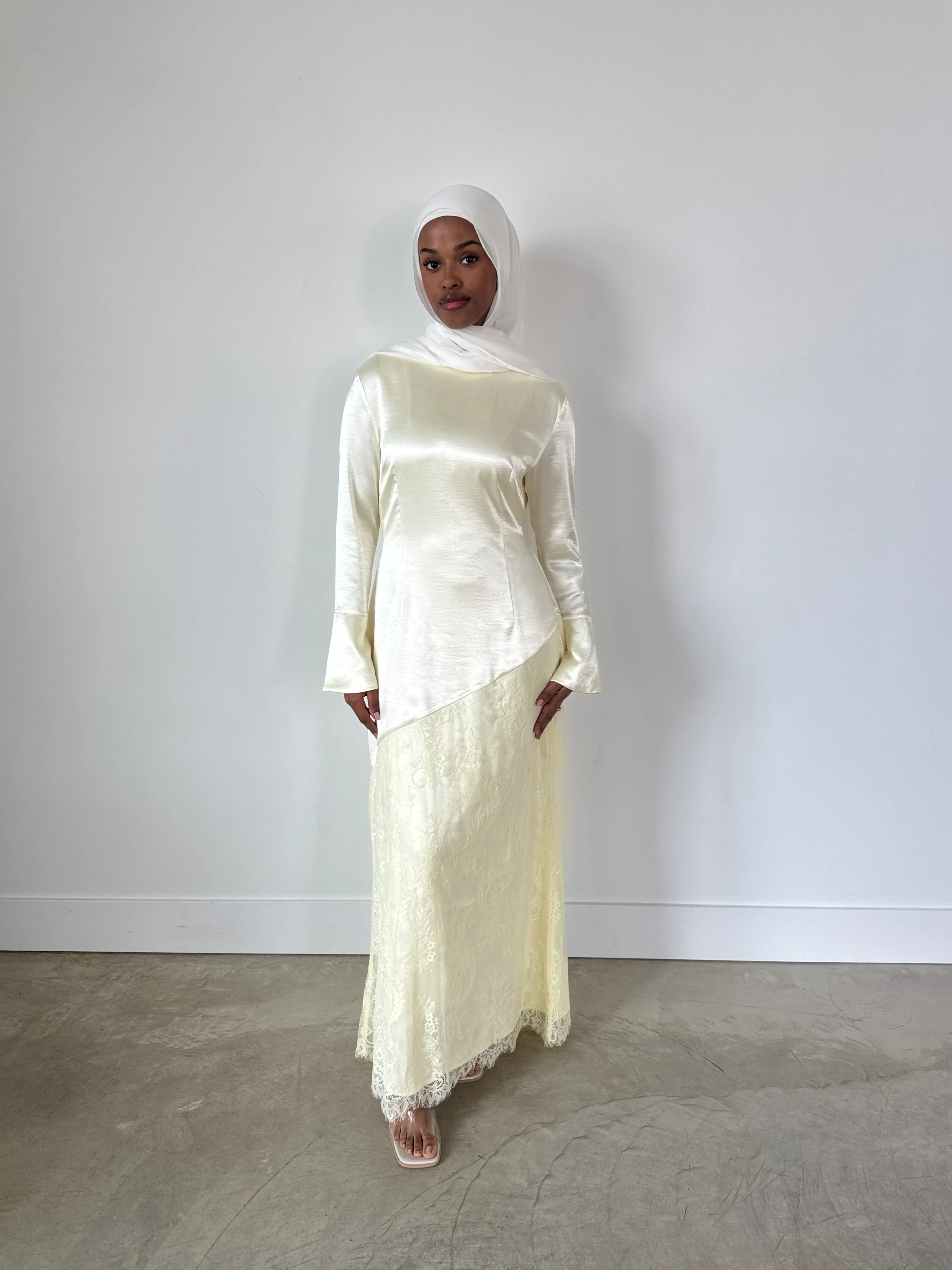 TALIA DRESS PALE YELLOW - Image 3