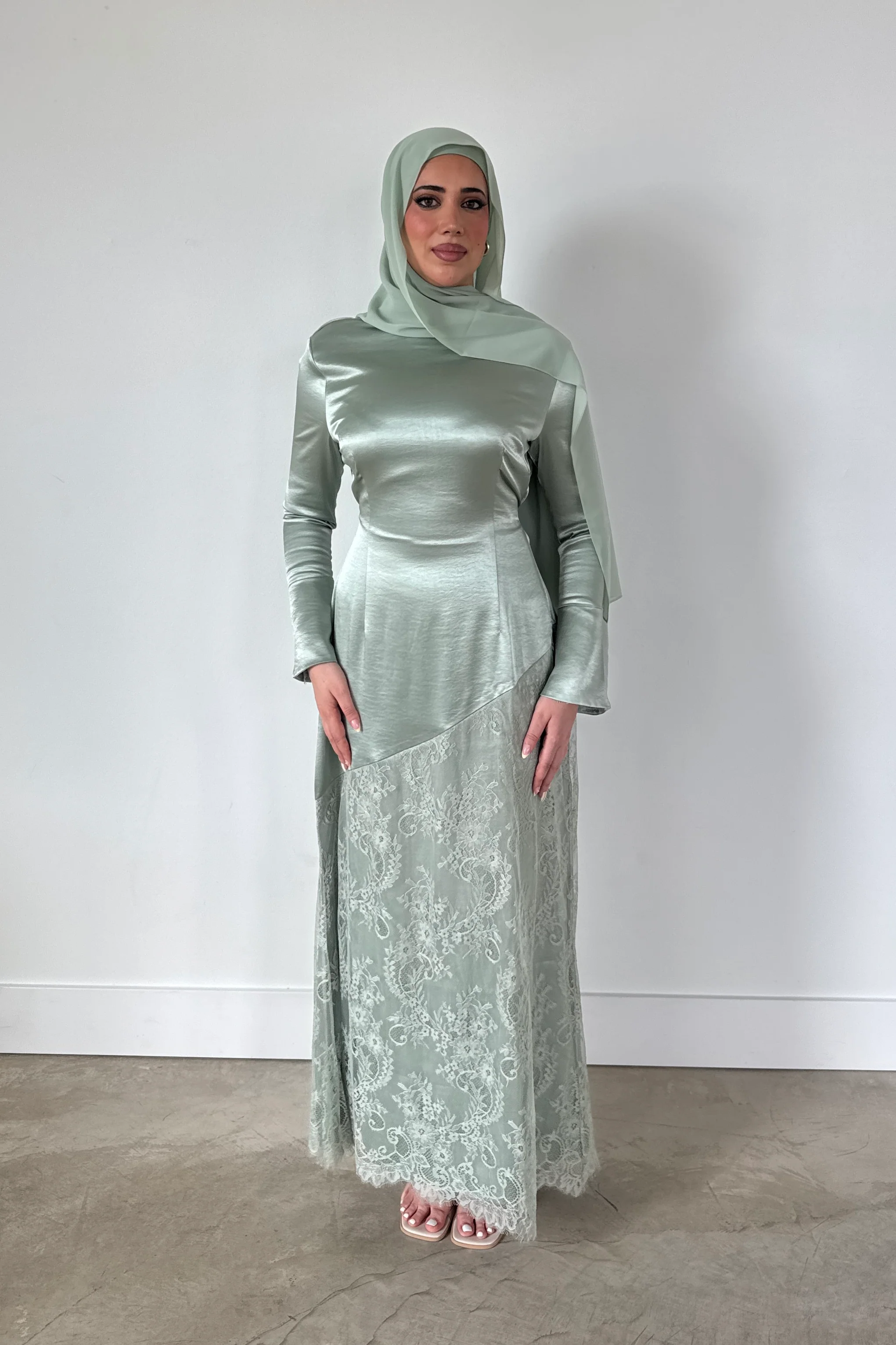 TALIA DRESS SAGE - Image 2