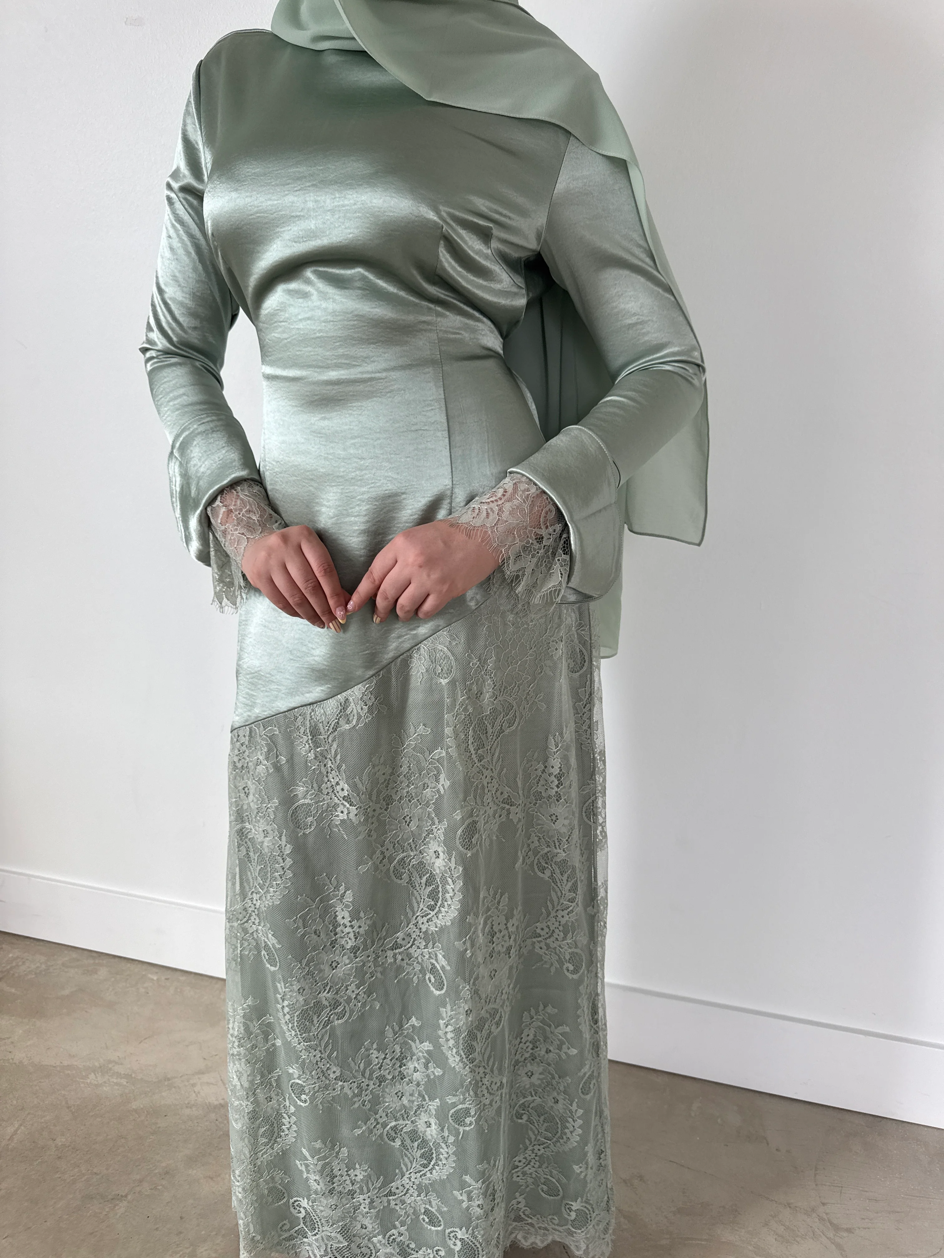 TALIA DRESS SAGE - Image 3