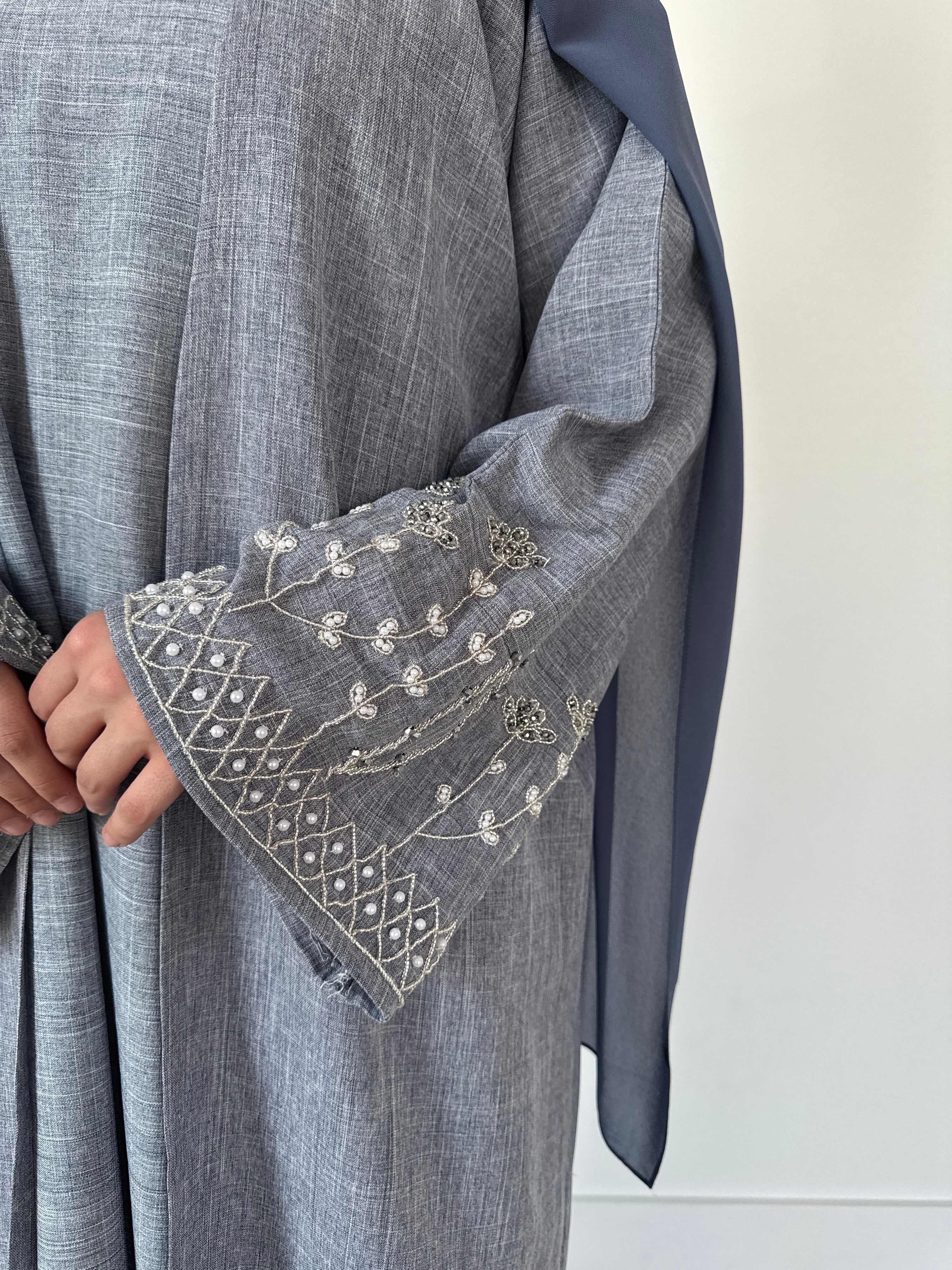 YARA ABAYA SET DENIM BLUE - Image 2