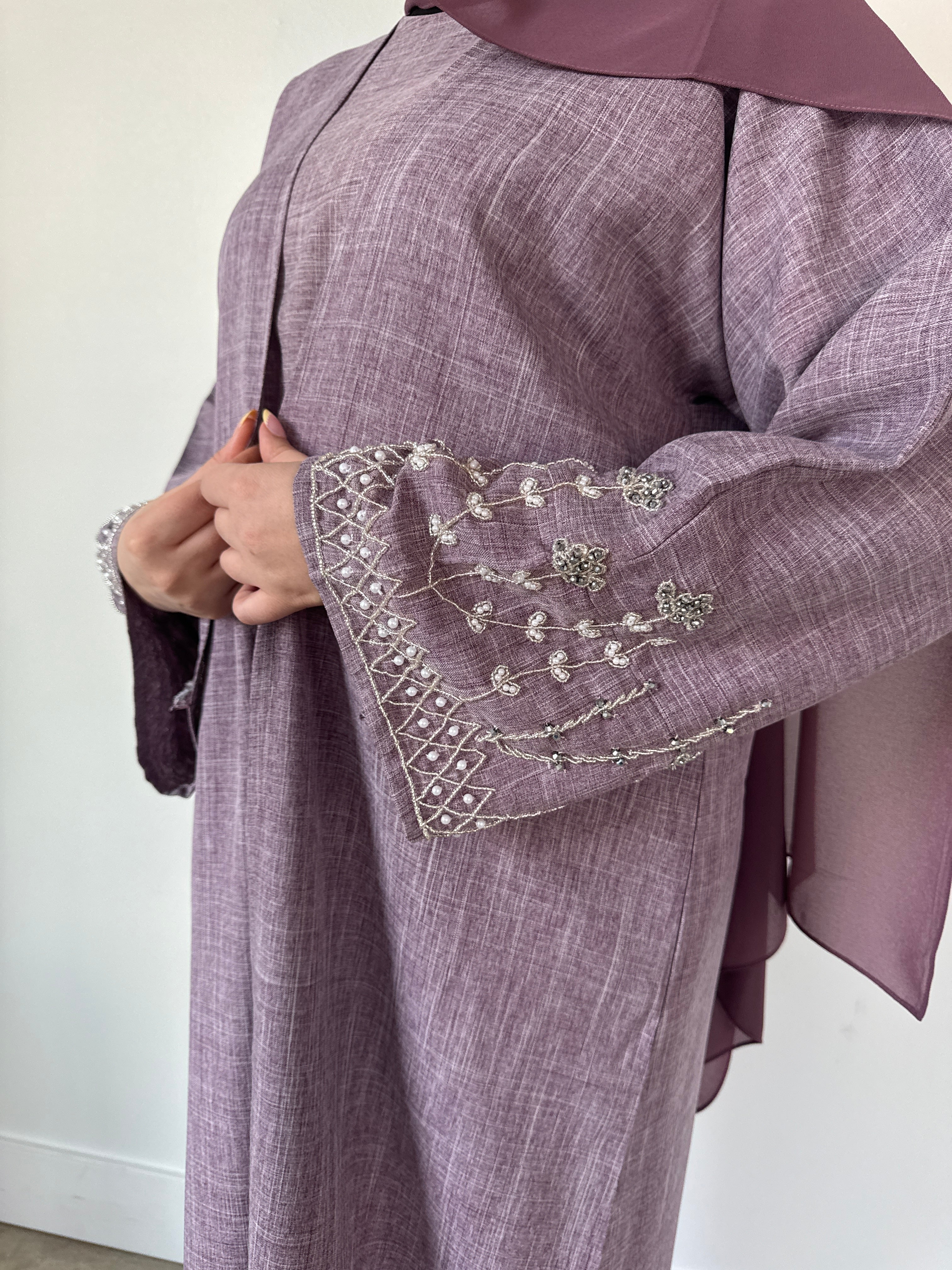 YARA ABAYA SET MAUVE - Image 2